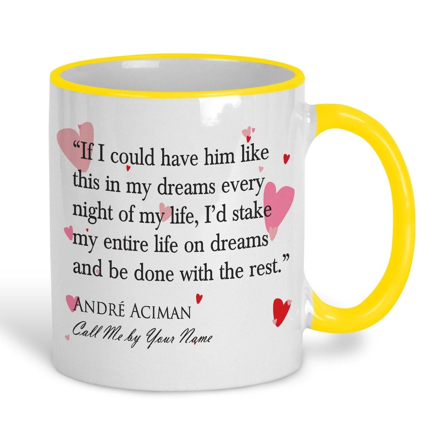 Call Me By Your Name Andre Aciman Book Quote Valentine's Day Mug