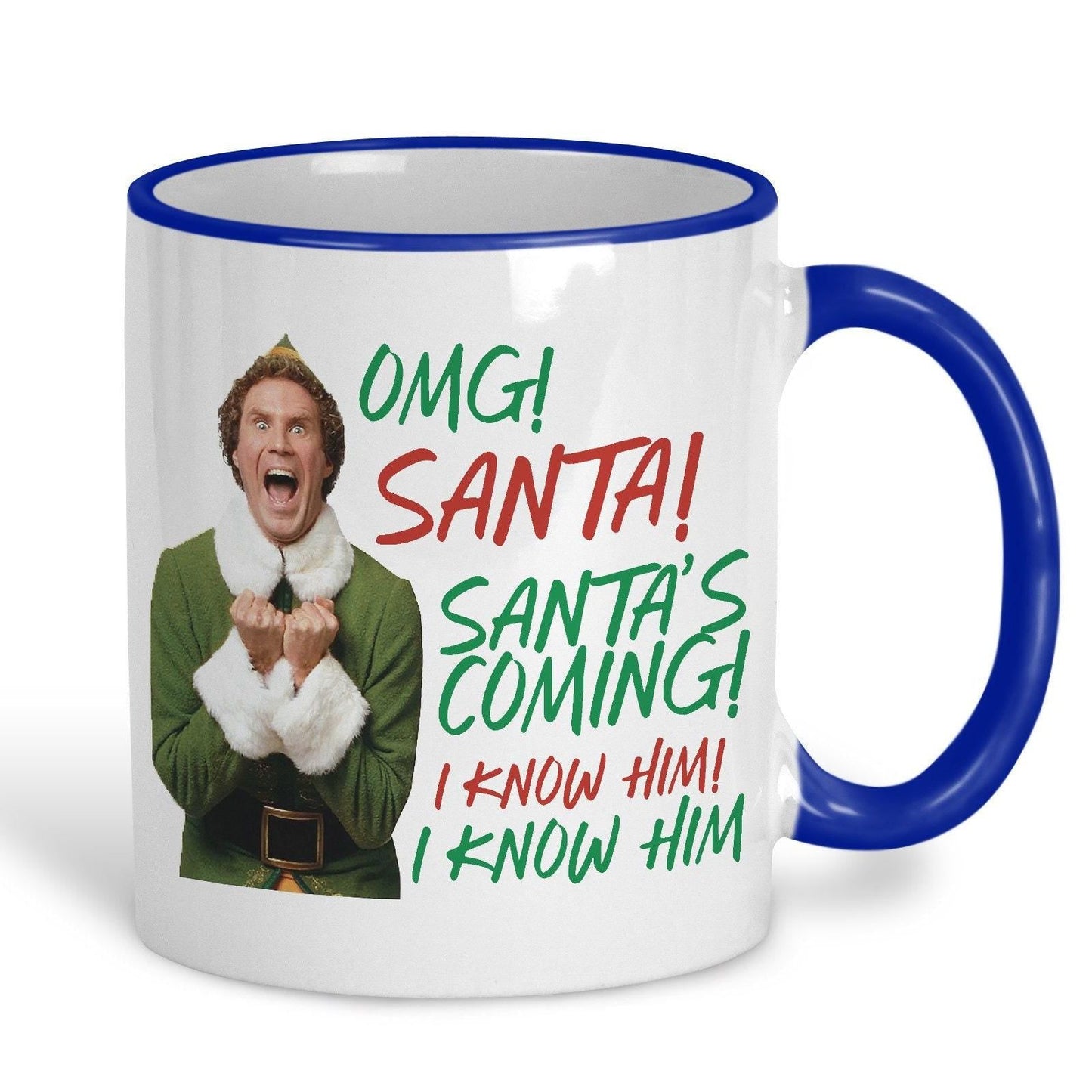 Buddy The Elf Movie Quote Personalised Ceramic Christmas Mug