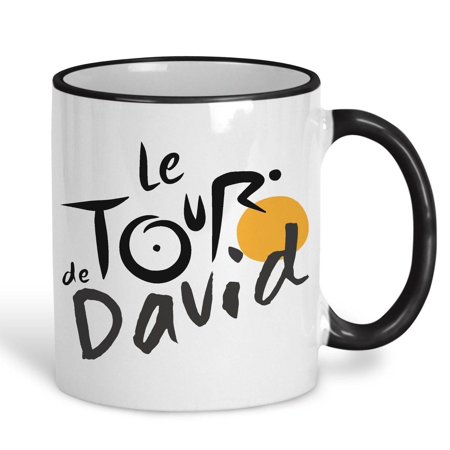 Le Tour De France Personalised Cyclist Ceramic Mug