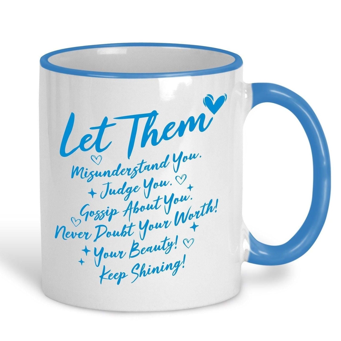 Let Them Quote Personalised Mug Gift Inspiring