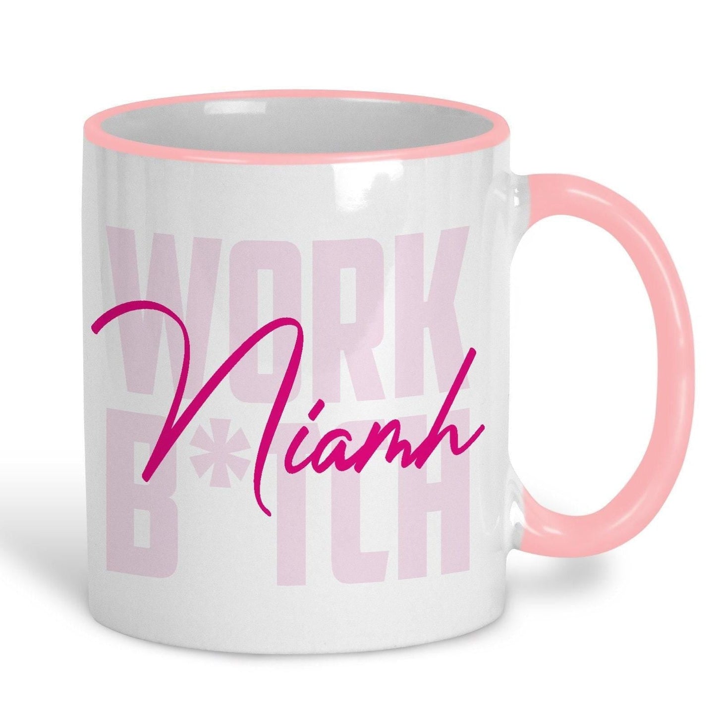 Work B*tch Britney Spears Quote Personalised Mug Gift Y2K Colourful Pastel Gift Work Bitch