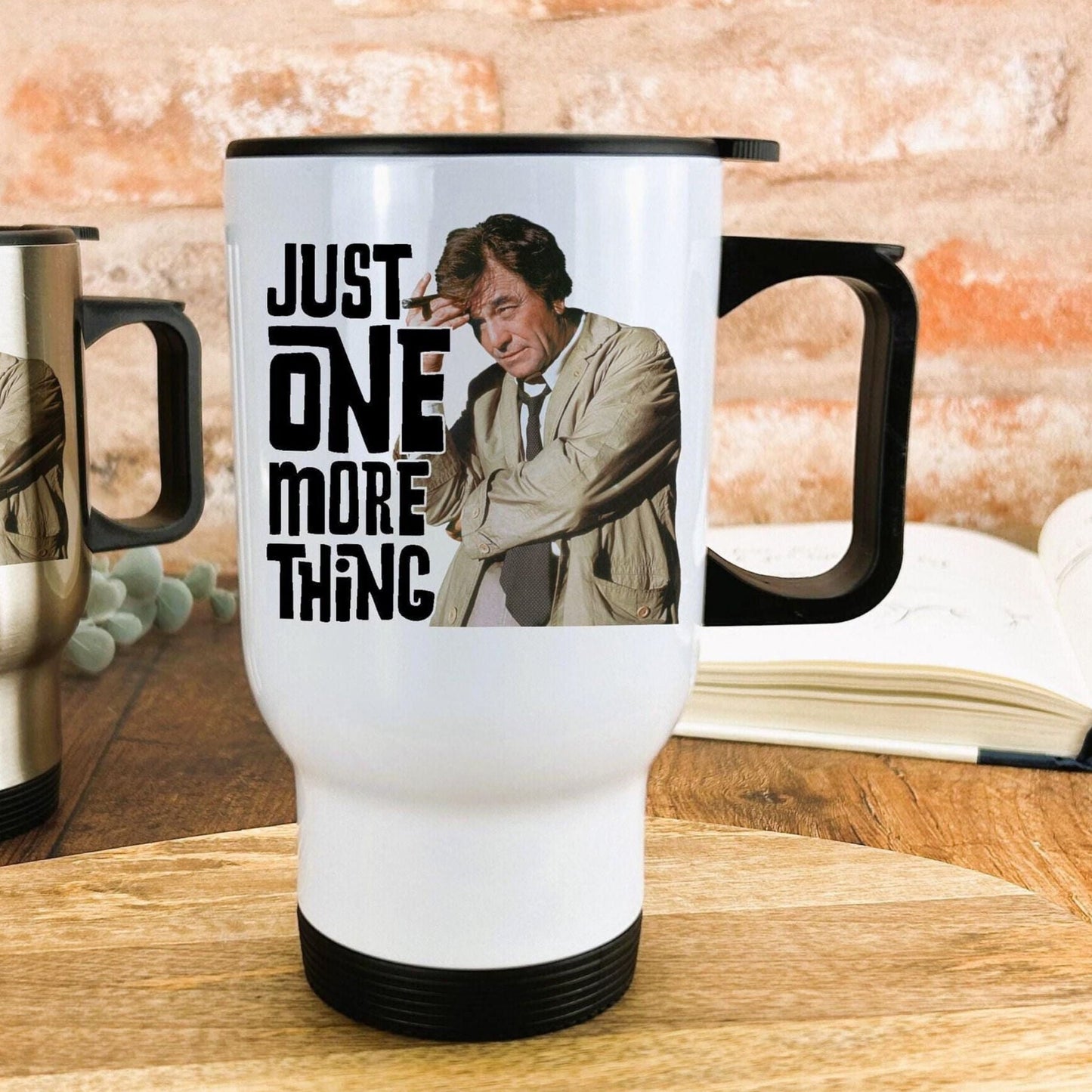 Just One More Thing Columbo Detective TV Show Travel Mug Personalised