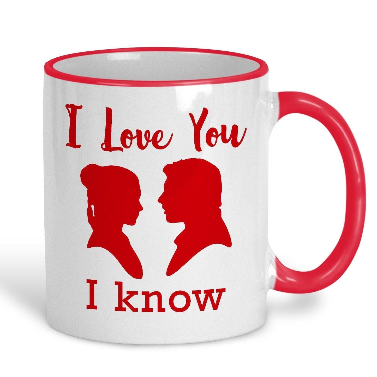 I Love You I Know Hans Solo Princess Leia Star Wars Personalised Mug