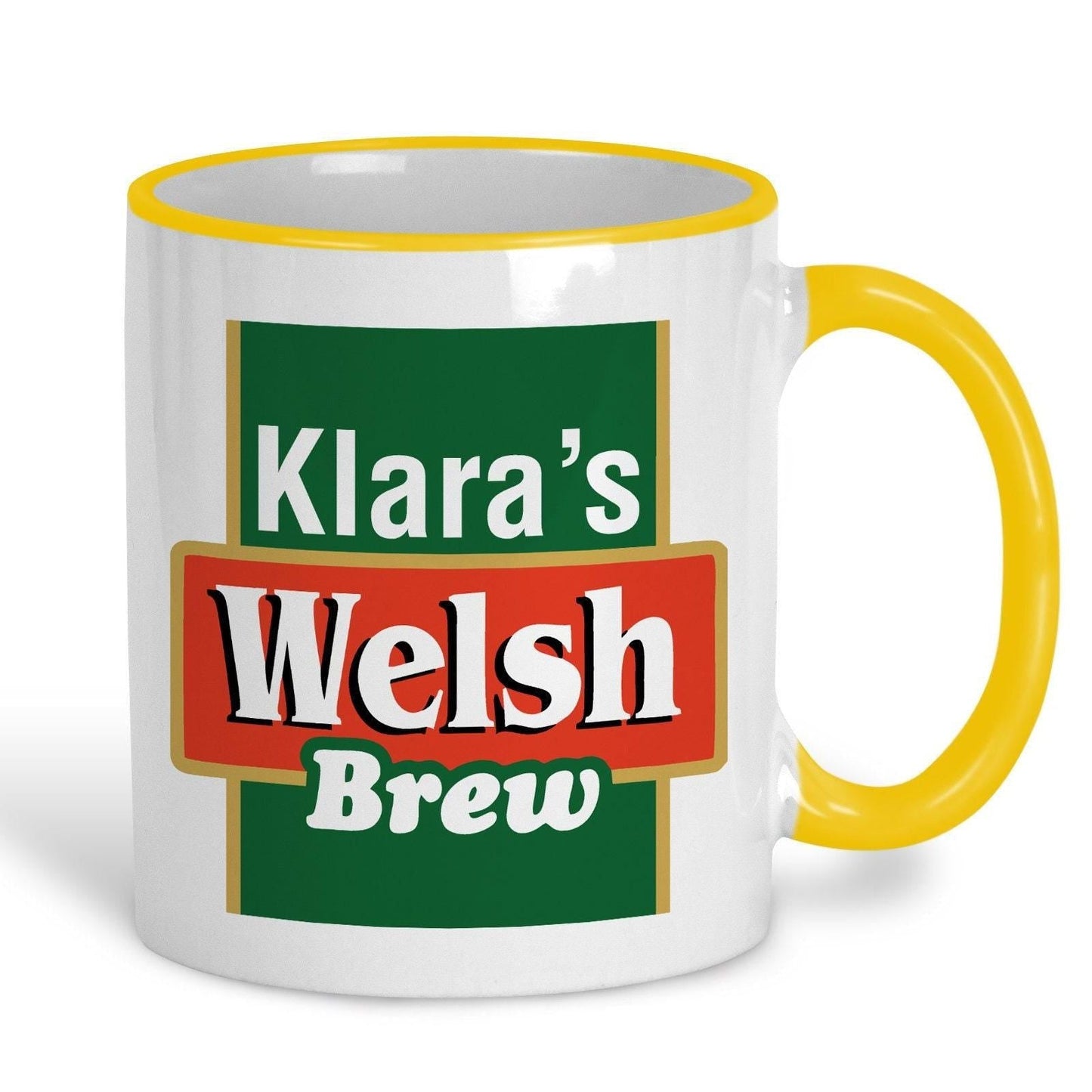 Welsh Brew Tea - Personalised Ceramic Mug - Regional Gift - Perfect for Friend and Family.