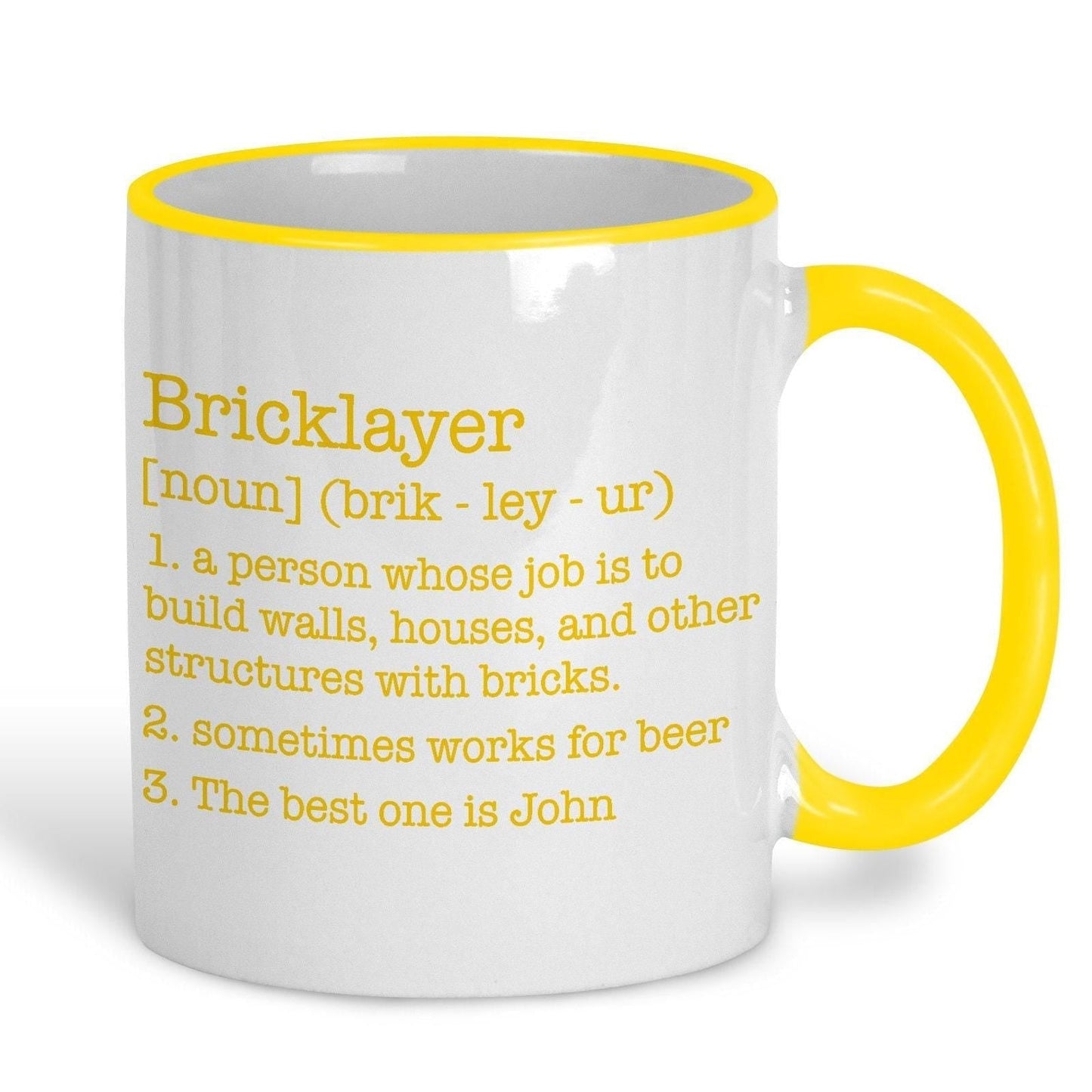 Bricklayer Definition Personalised Ceramic Mug