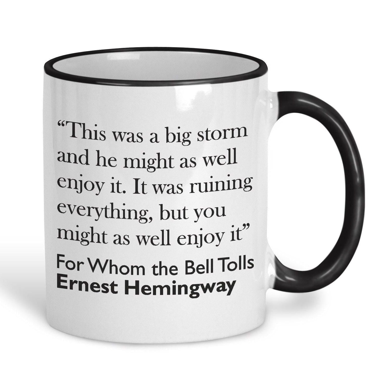 Ernest Hemmingway For Whom The Bell Tolls Book Quote Mug