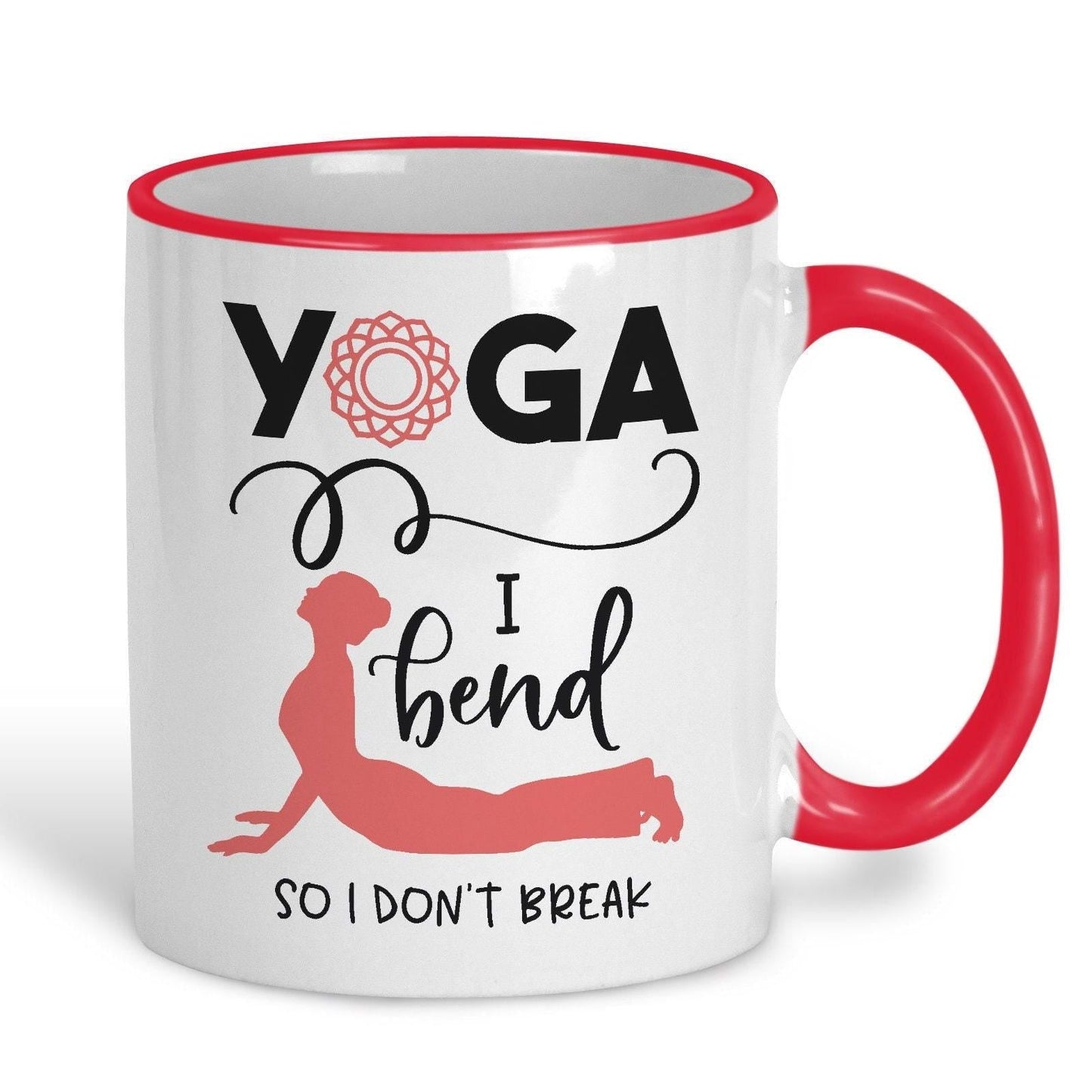 I Bend So I Don't Break Yoga Practice Personalised Coffee Tea Mug