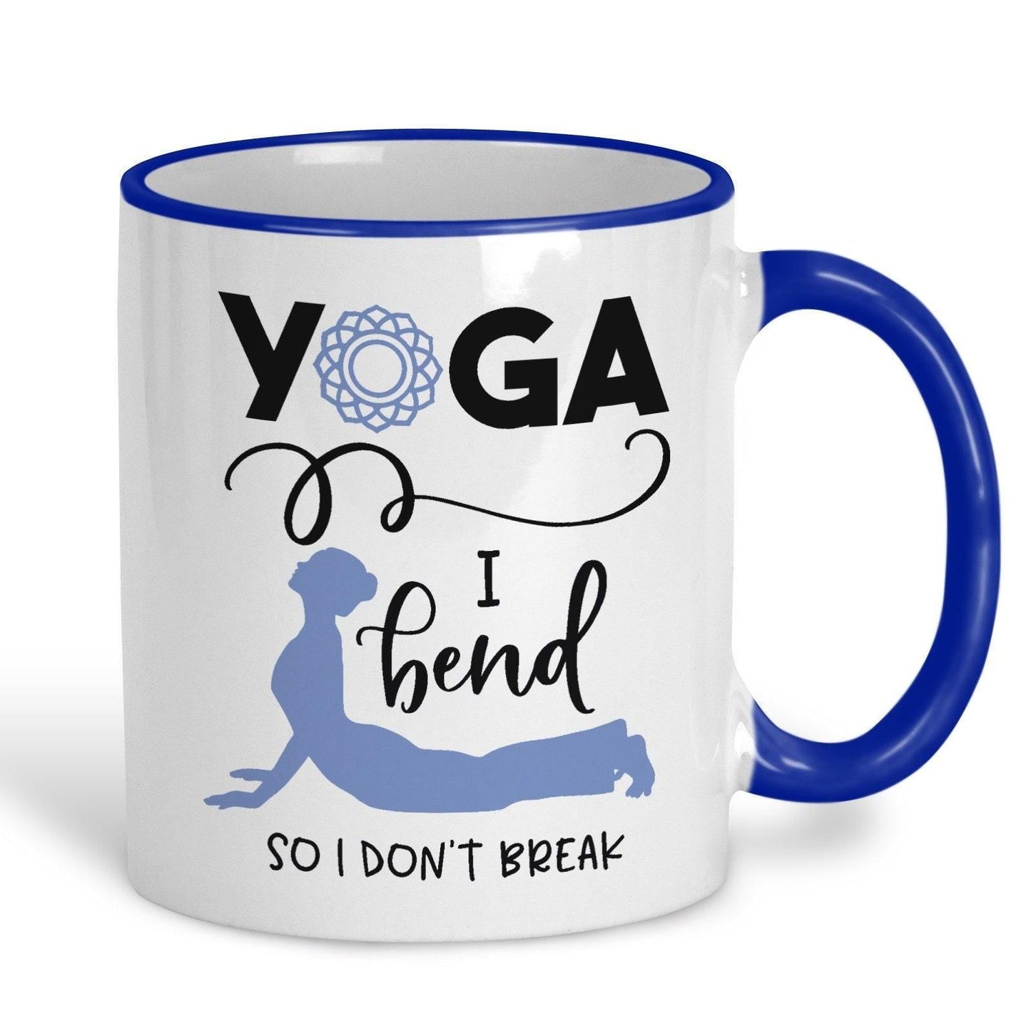 I Bend So I Don't Break Yoga Practice Personalised Coffee Tea Mug