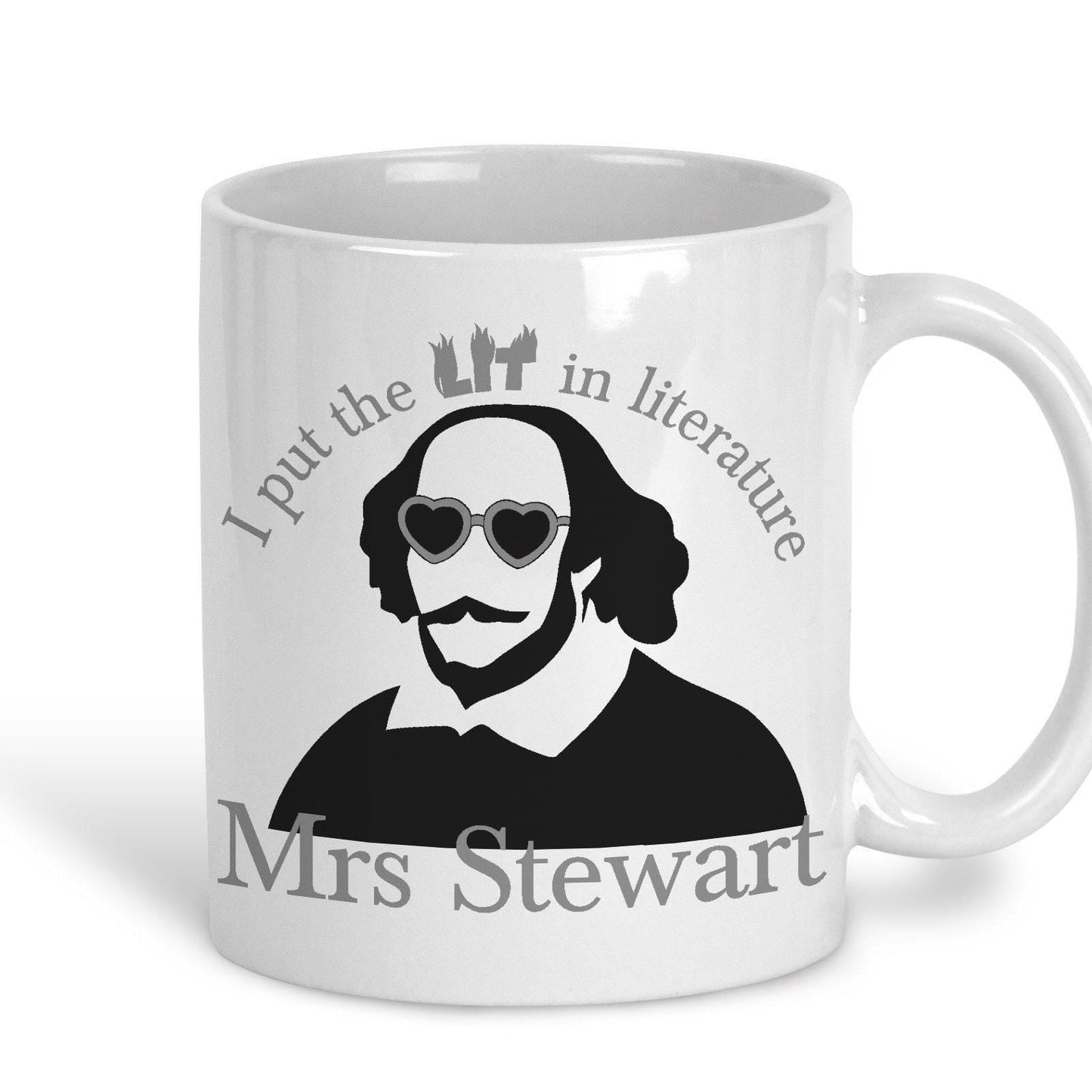 Shakespeare English Literature Teacher Personalised Ceramic Mug