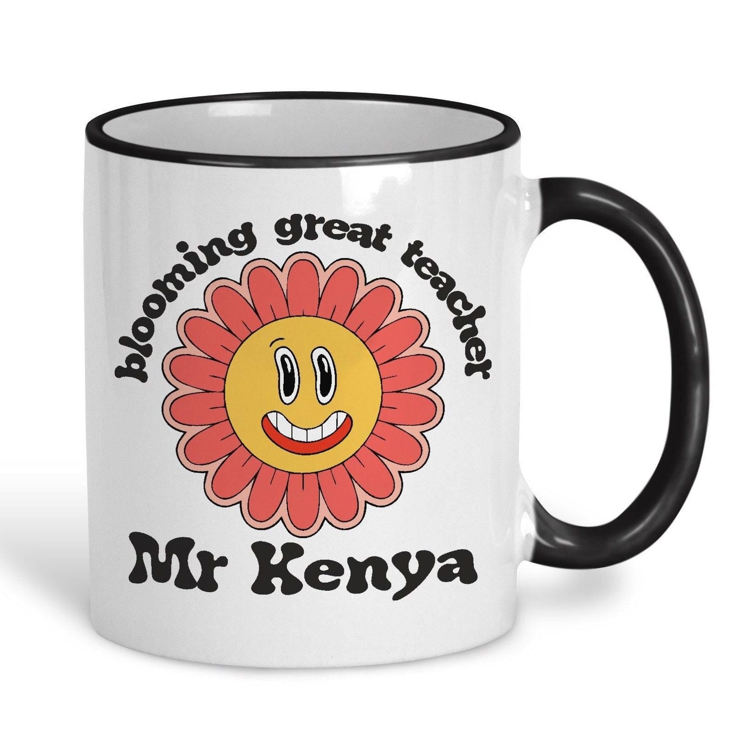 Blooming Great Teacher Flower Personalised Ceramic Mug