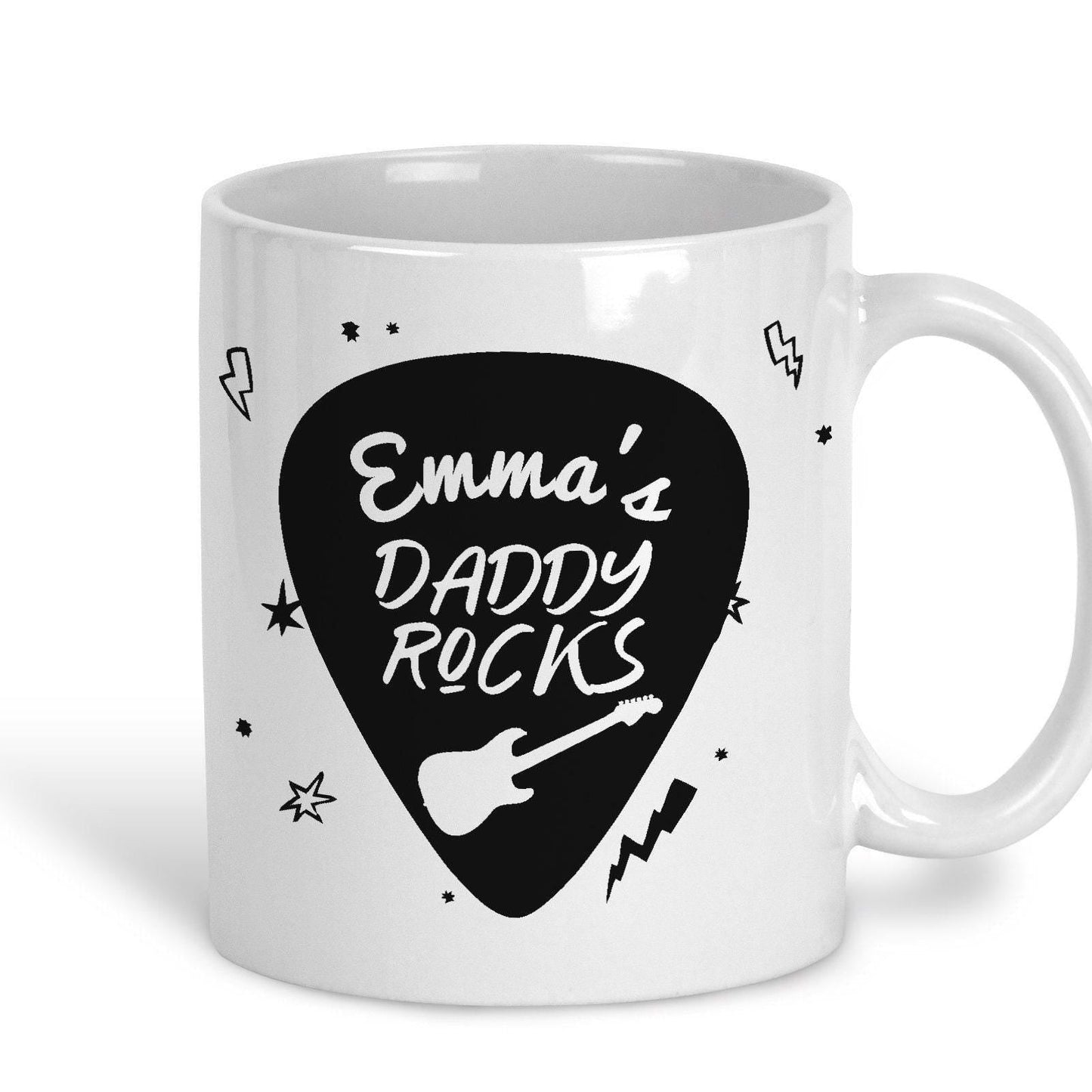 Daddy Rocks Father's Day Personalised Ceramic Mug