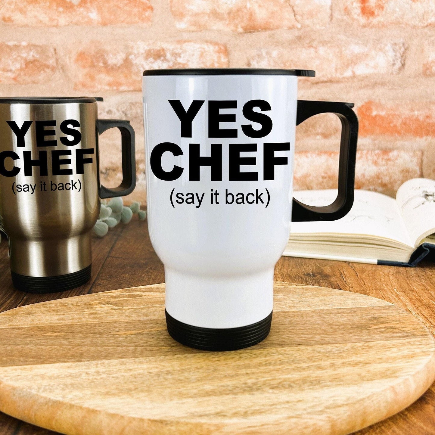 Yes Chef The Bear TV Show Travel Mug Personalised