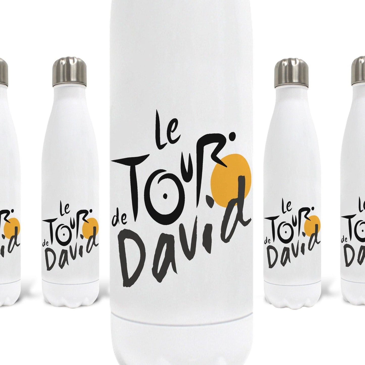 Le Tour De France Personalised Water Bottle Cycling Gift Cyclist Bike Bicycle