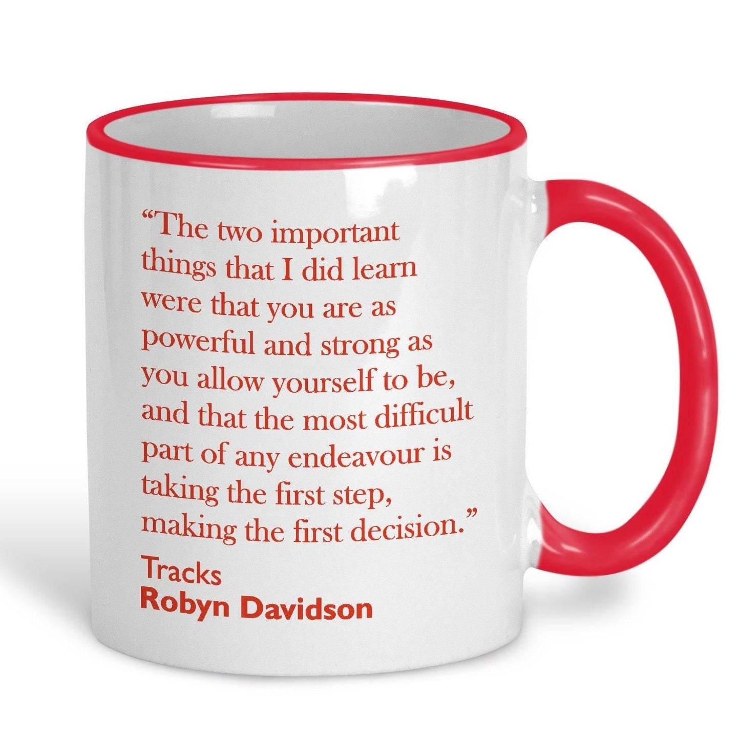 Robyn Davidson Tracks Book Quote Mug