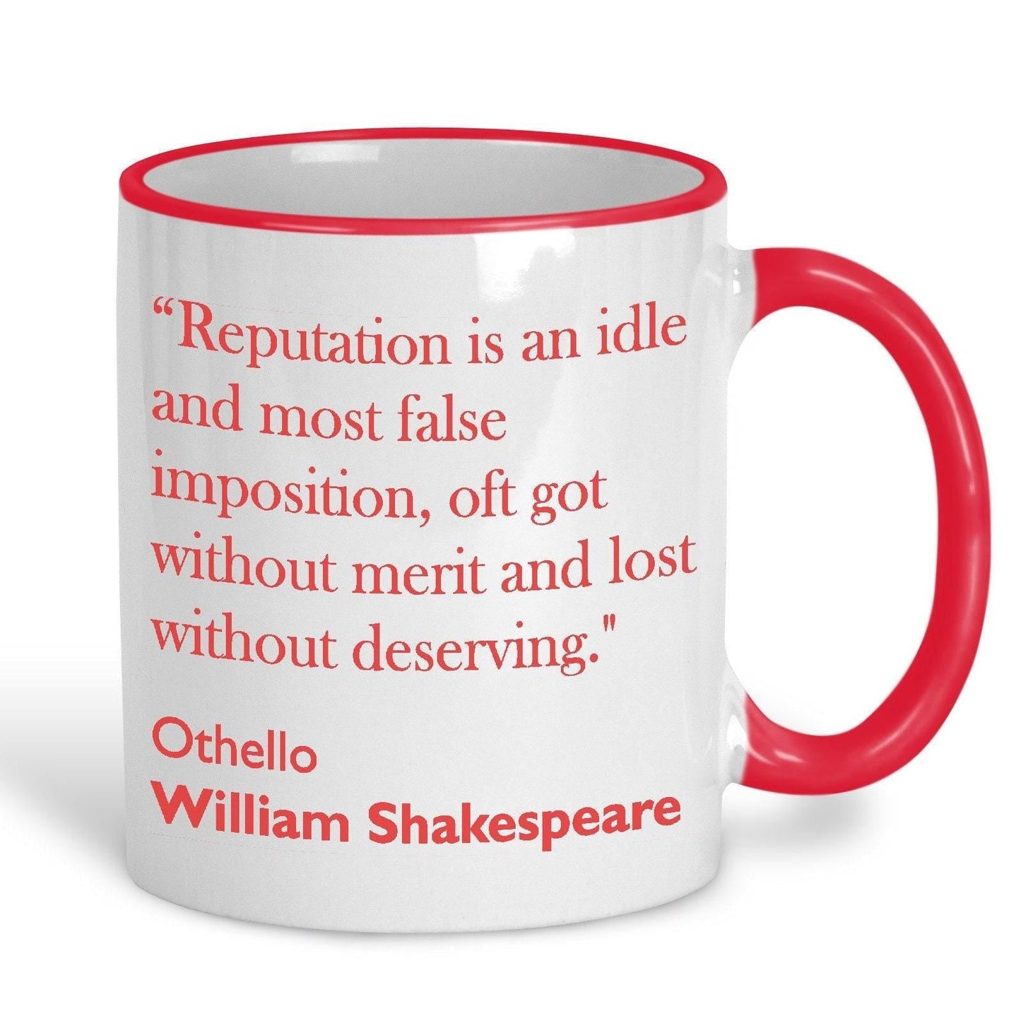 William Shakespeare Othello Literary Quote Mug