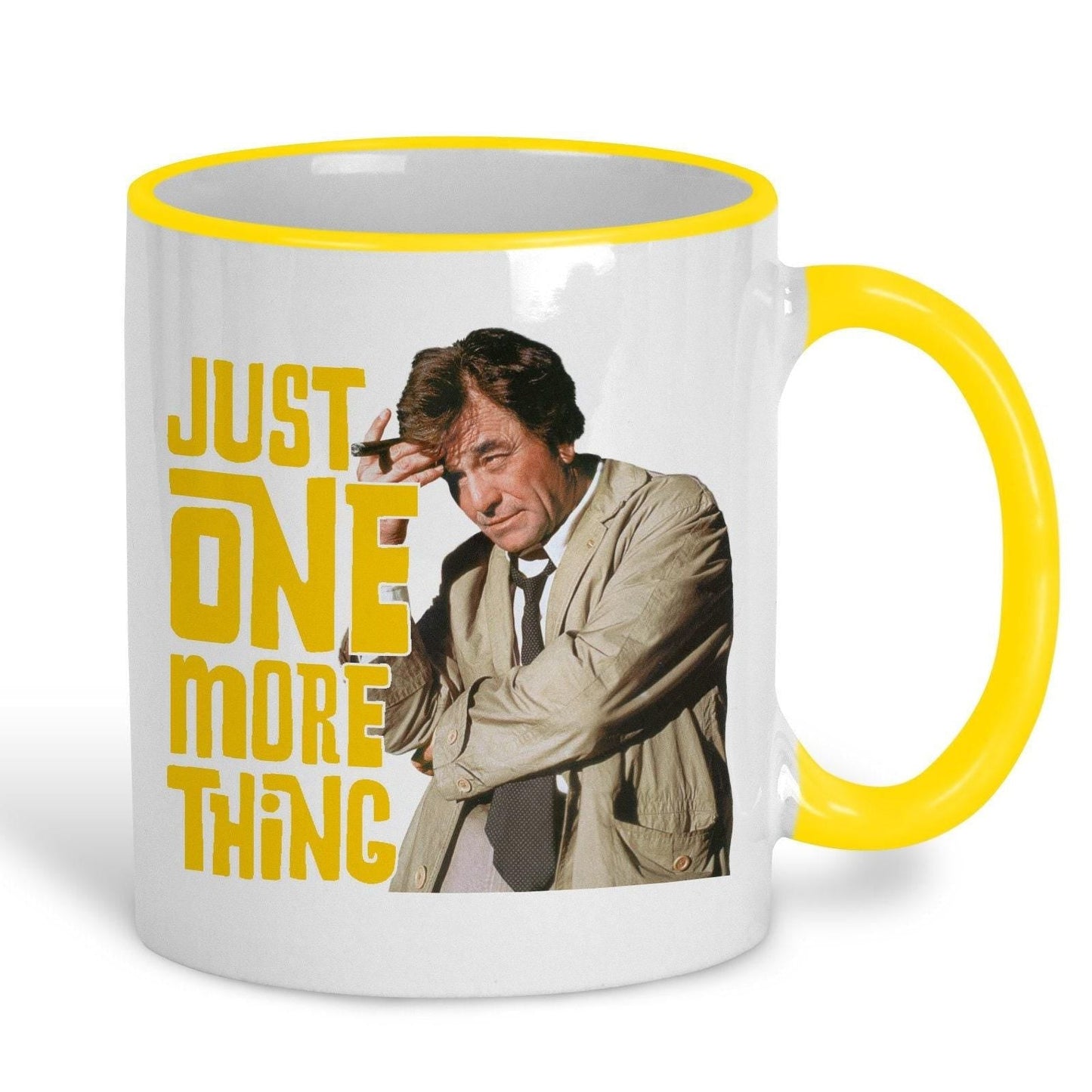 Just One More Thing Columbo Detective TV Show Ceramic Mug