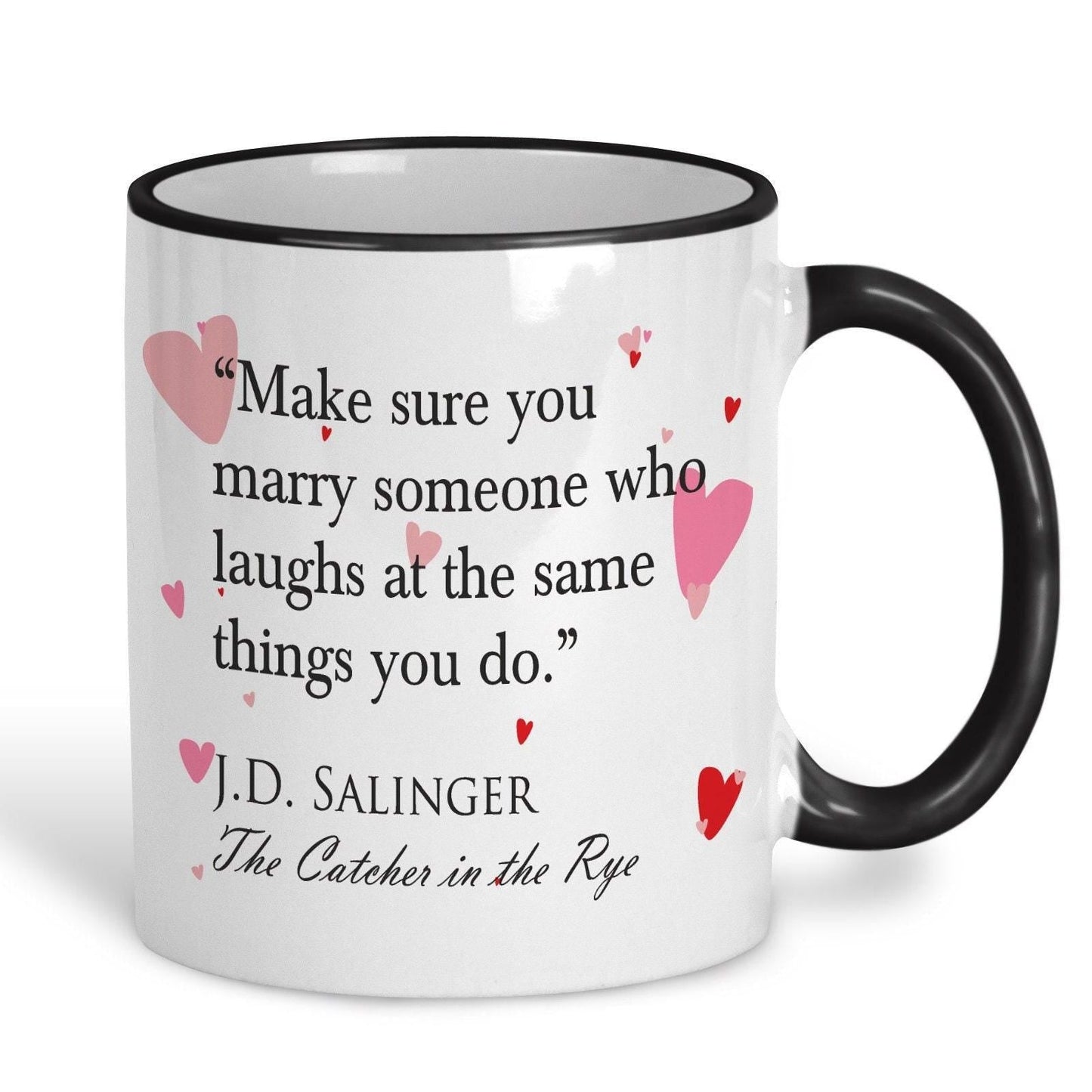 Catcher In The Rye J.D. Salinger Book Quote Personalised Valentine's Day Ceramic Mug