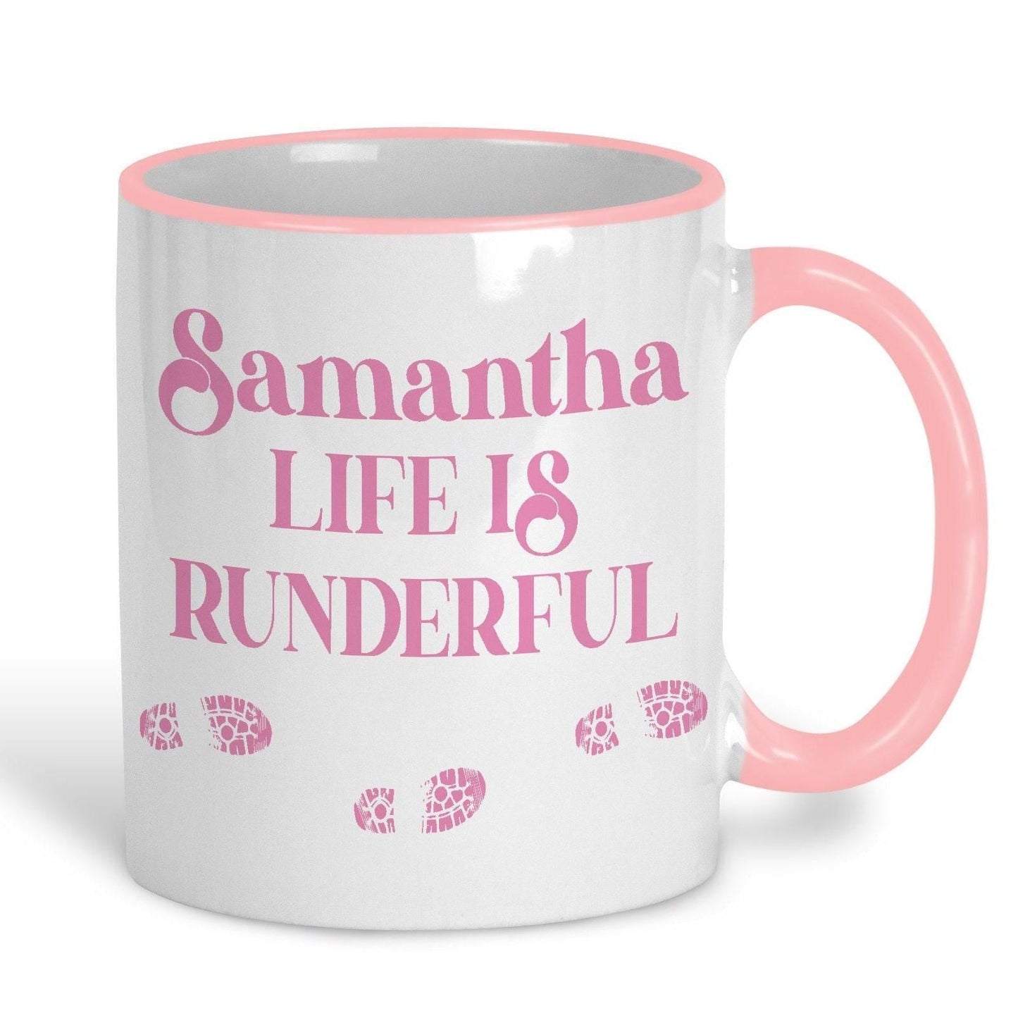 Life Is Runderful Running Runner Run Personalised Sport Mug Gift Active Fitness Marathon Hobby Race