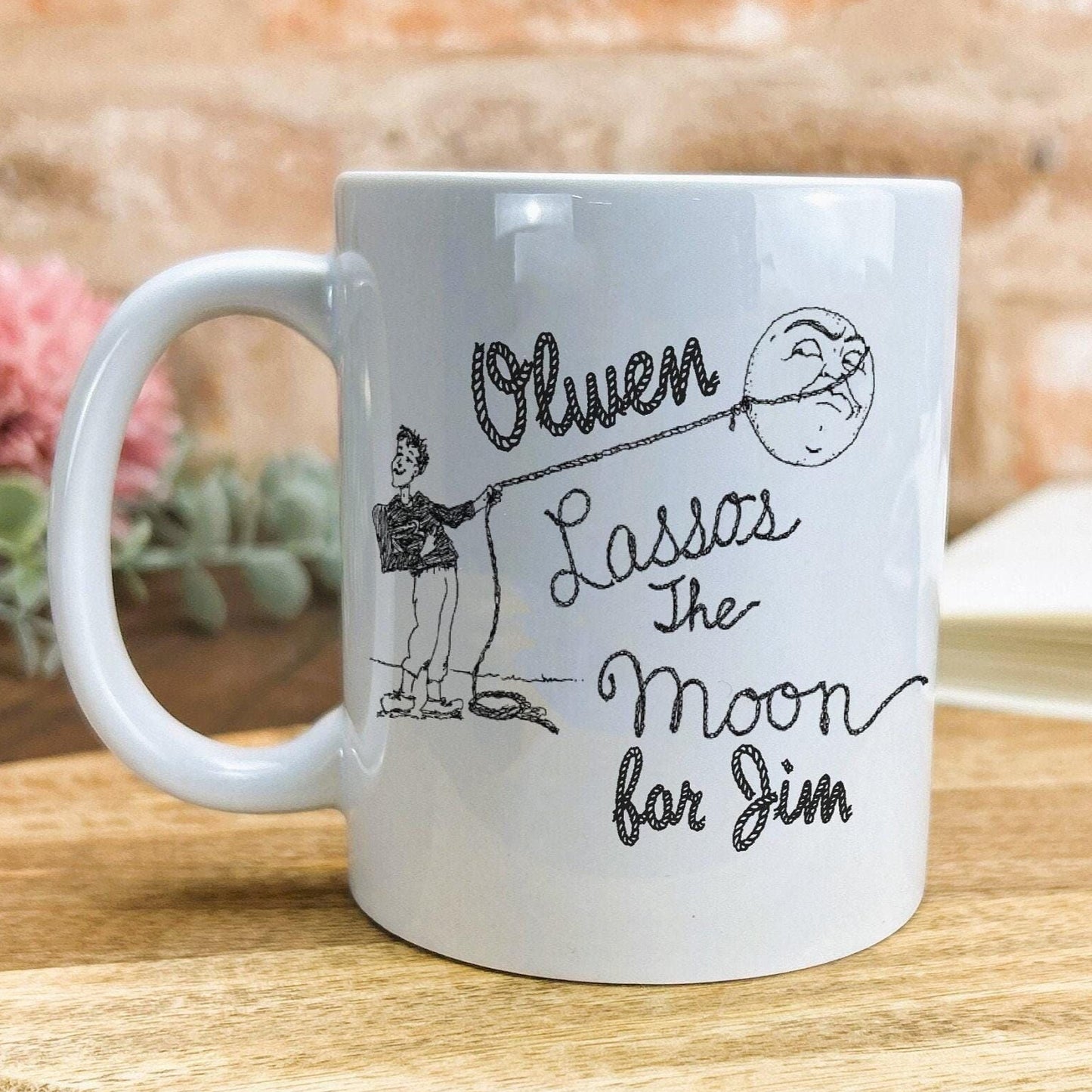 Its A Wonderful Life Lasso The Moon Personalised Valentine's Day Ceramic Mug