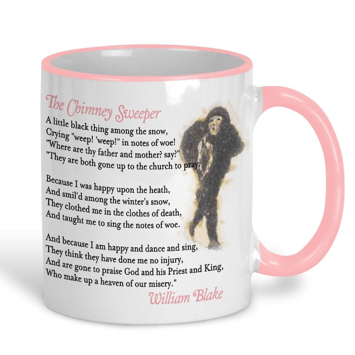William Blake The Chimney Sweeper Poetry Quote Mug