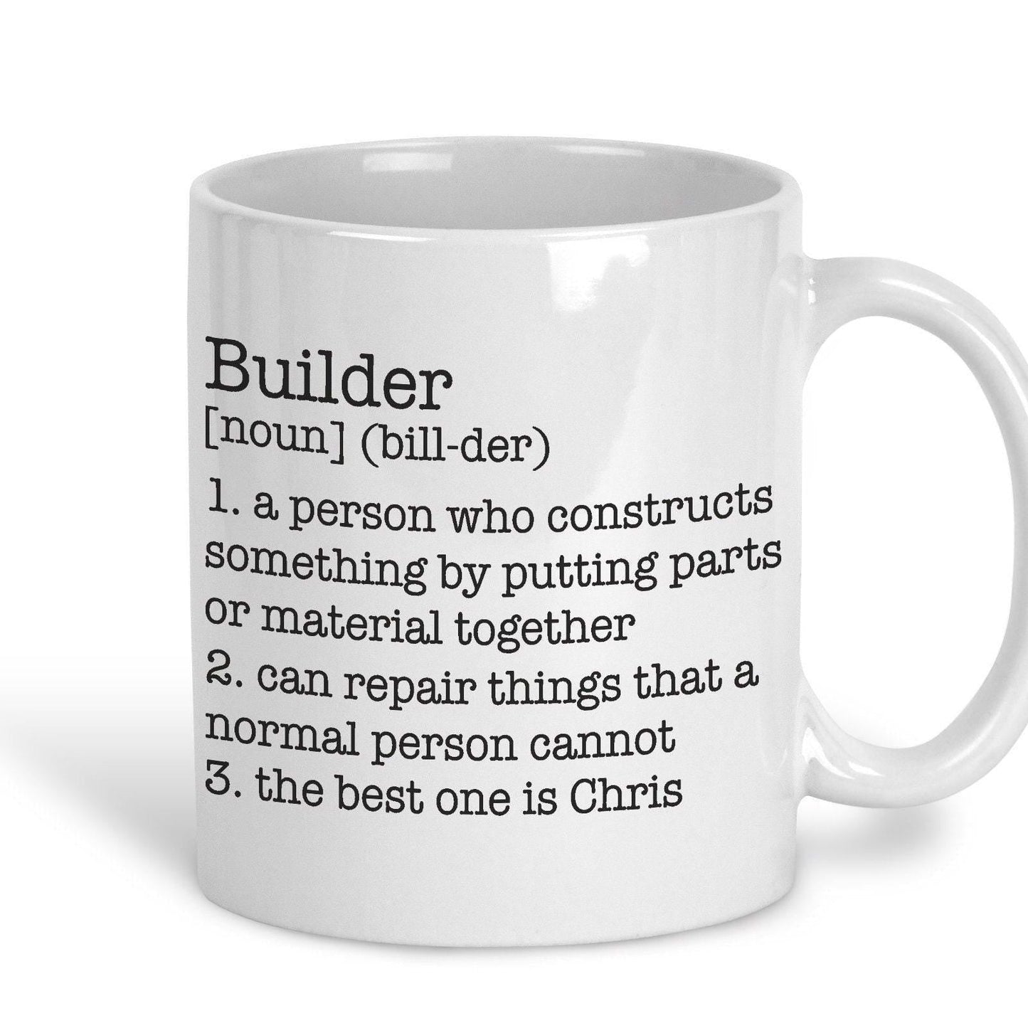 Builder Definition Personalised Ceramic Mug