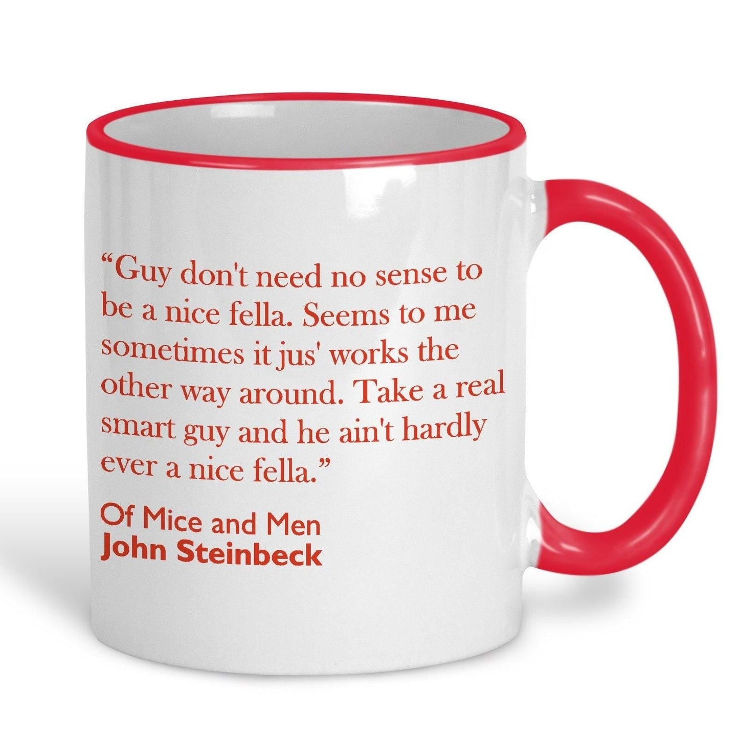 John Steinbeck Of Mice And Men Book Quote Personalised Ceramic Mug