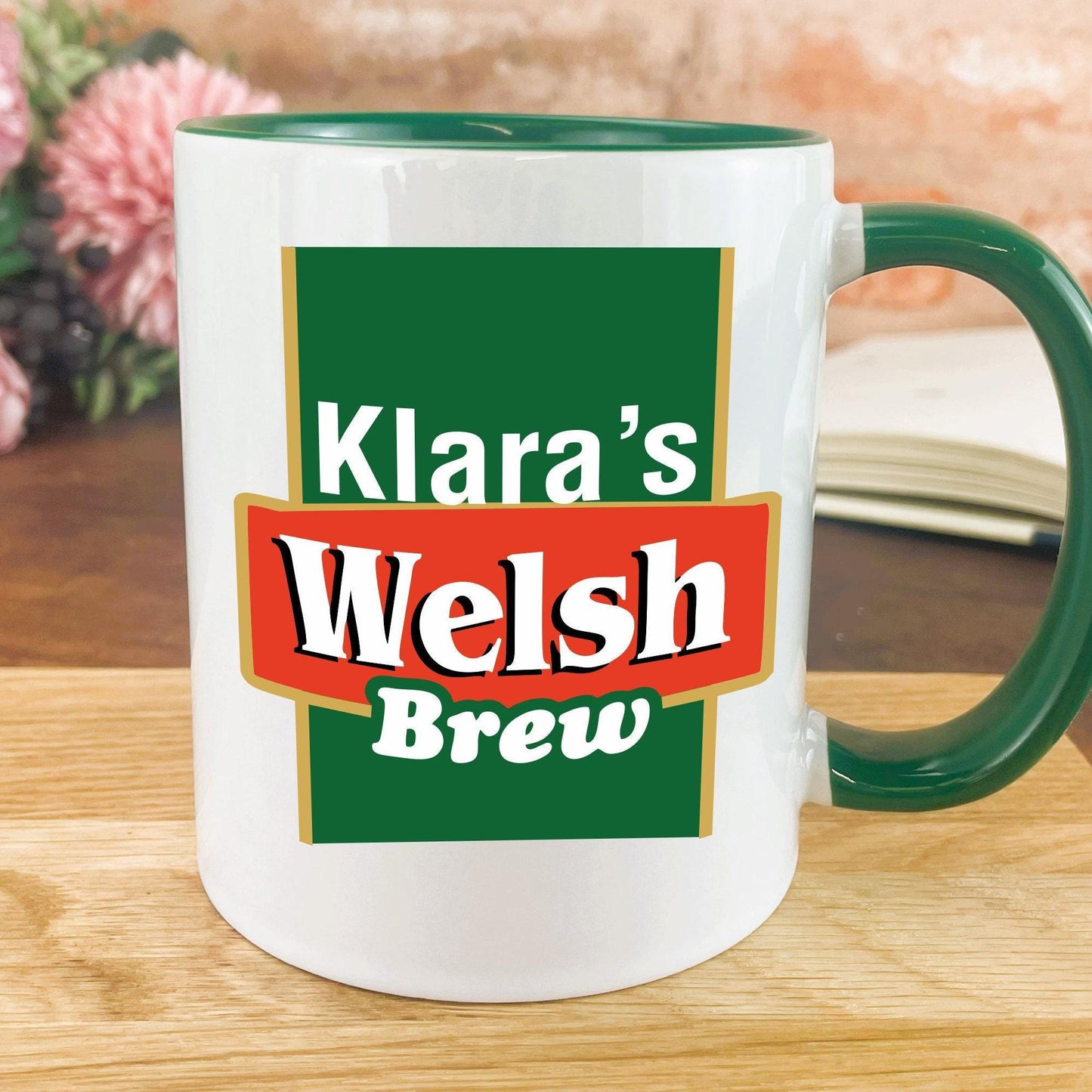 Welsh Brew Tea - Personalised Ceramic Mug - Regional Gift - Perfect for Friend and Family.