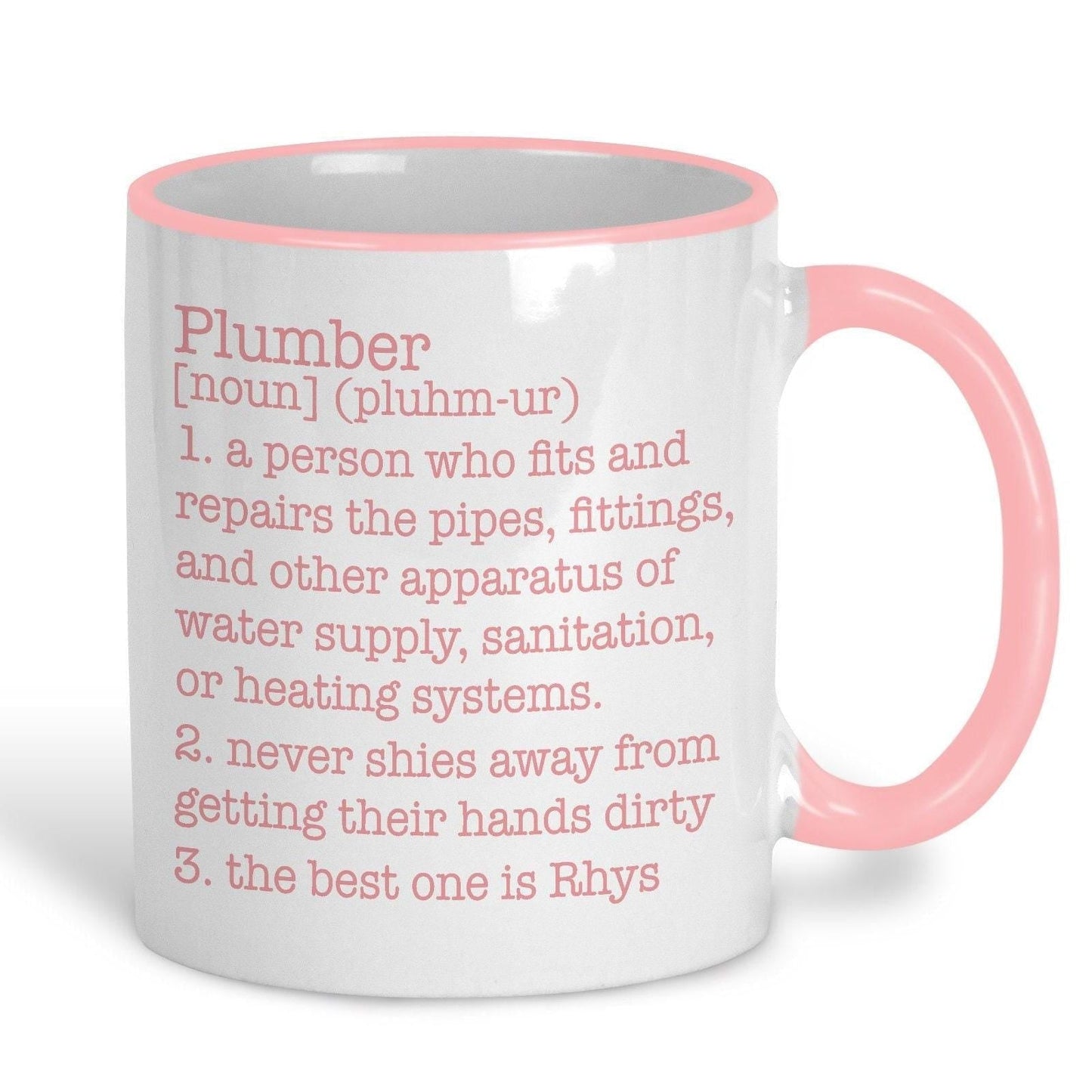 Plumber Definition Personalised Ceramic Mug