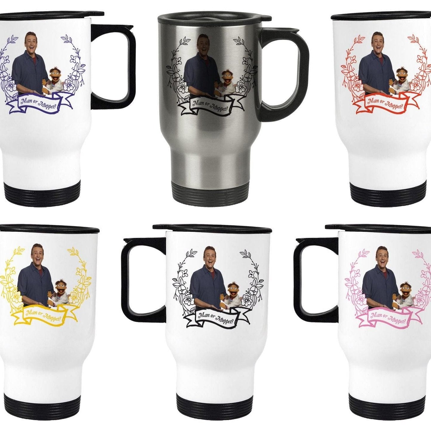 Man Or Muppet The Muppets Jason Segel Song Travel Mug Personalised Gift