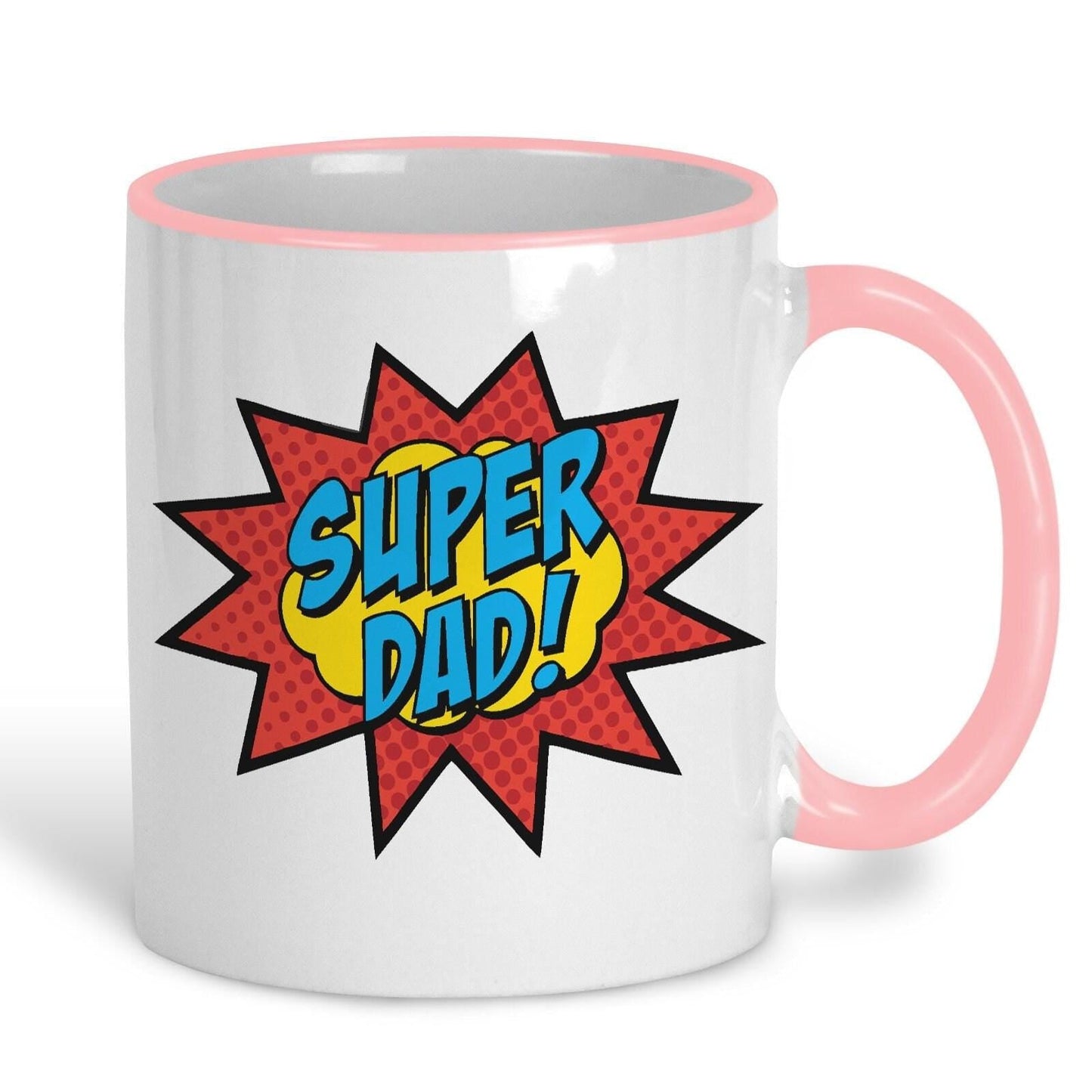 Super Dad Pow Pop Art Father's Day Personalised Mug
