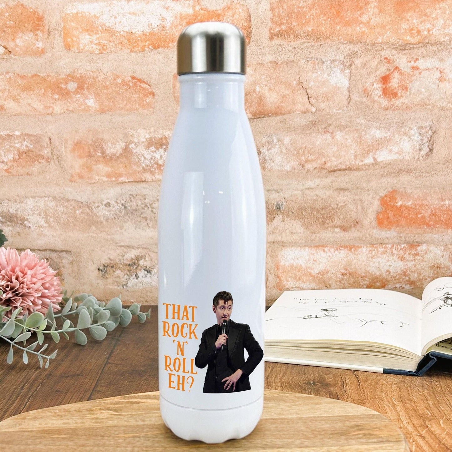 Alex Turner Artic Monkeys That Rock N Roll Eh? Yorkshire Dialect - Personalised Water Bottle