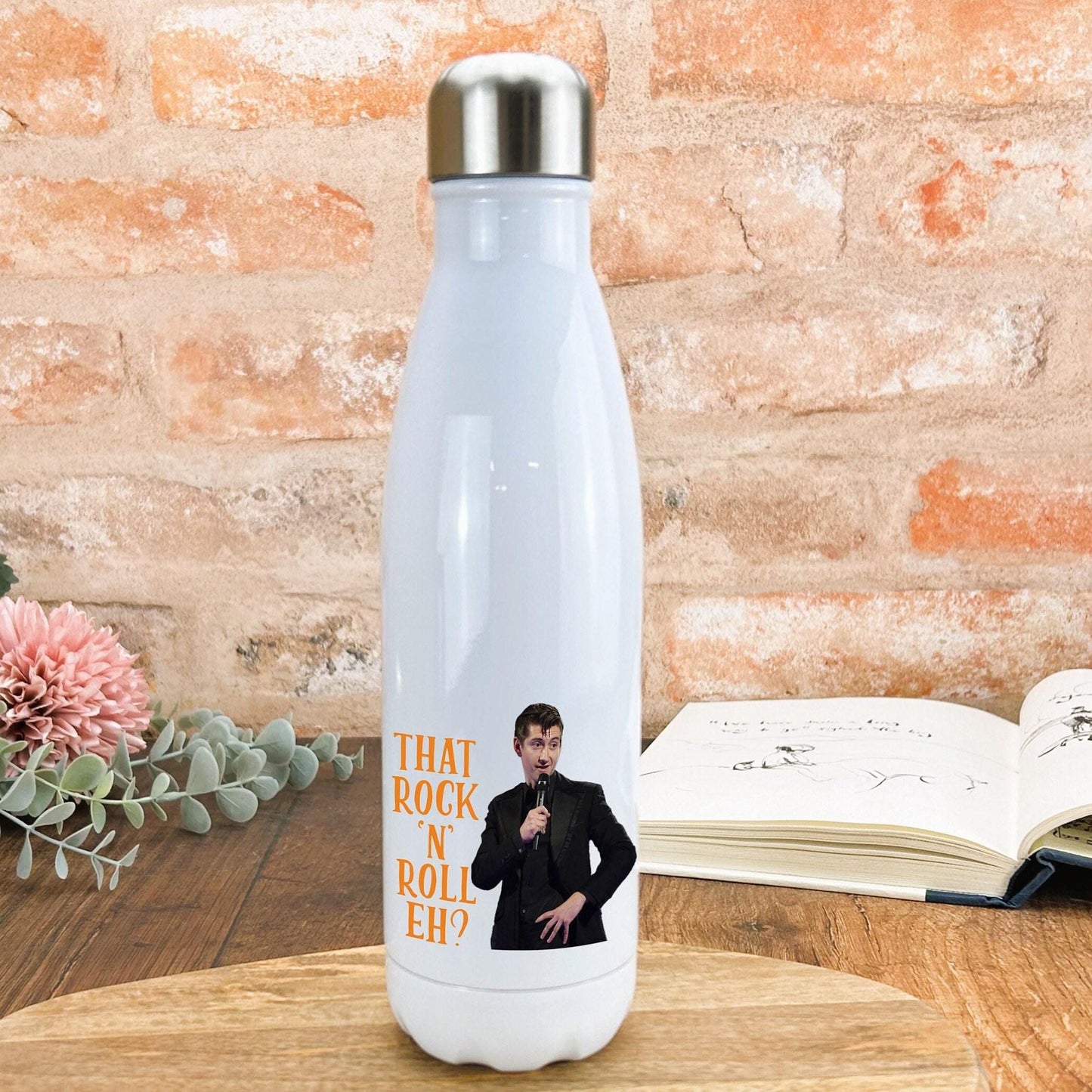 Alex Turner Artic Monkeys That Rock N Roll Eh? Yorkshire Dialect - Personalised Water Bottle