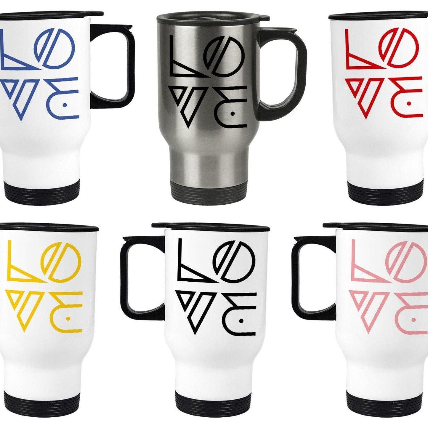 LOVE Cute Personalised Travel Mug Valentine's Day Gift