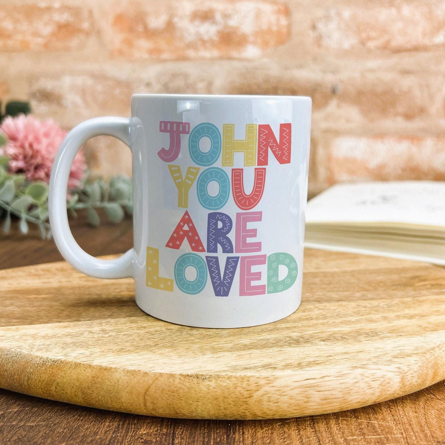 You Are Loved Personalised Mug Valentine's Day Boyfriend Girlfriend Gift Partner