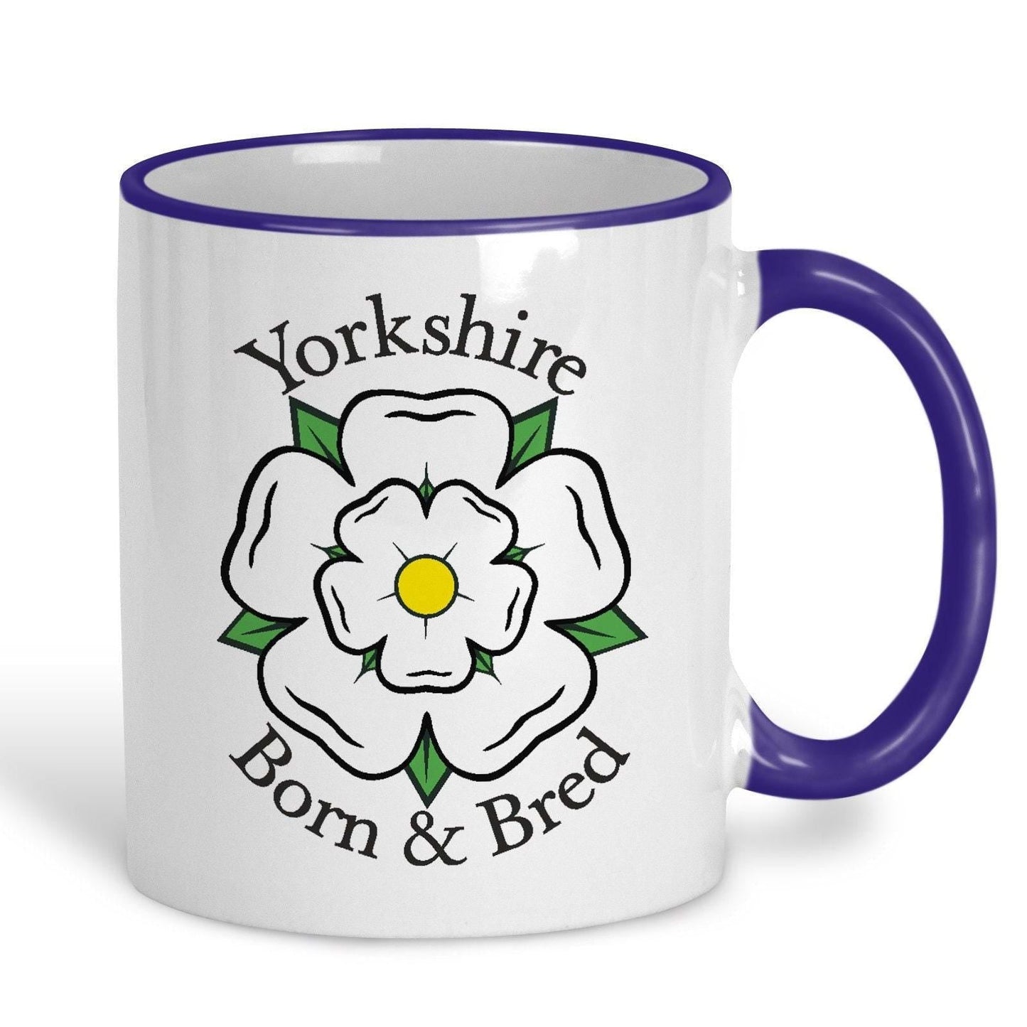 Born and Bred Yorkshire Rose - Personalised Ceramic Mug