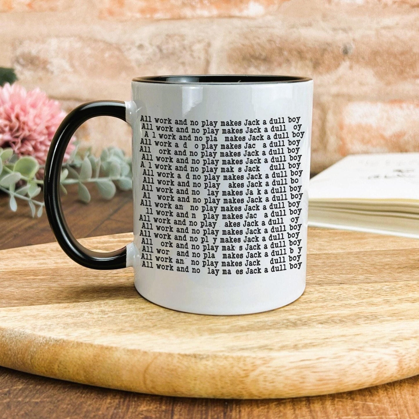 The Shining "All Work and No Play" Jack Nicholson Stanley Kubrick Horror Mug