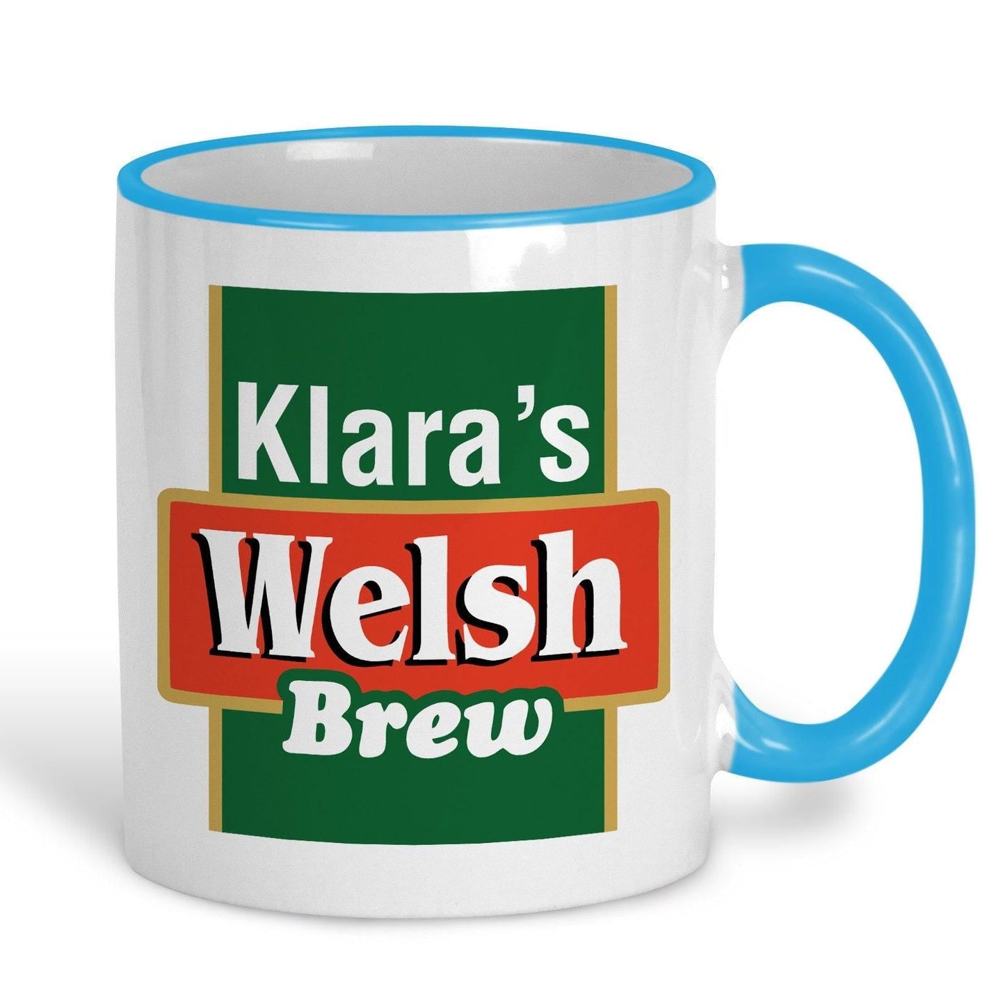 Welsh Brew Tea - Personalised Ceramic Mug - Regional Gift - Perfect for Friend and Family.