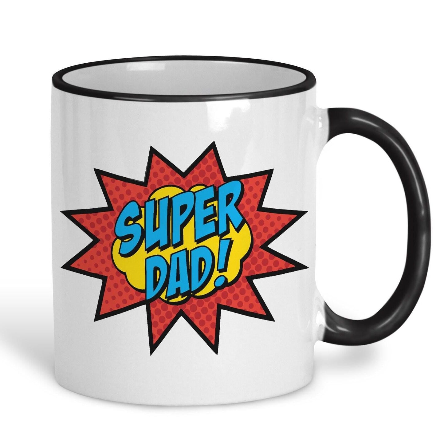 Super Dad Pow Pop Art Father's Day Personalised Mug