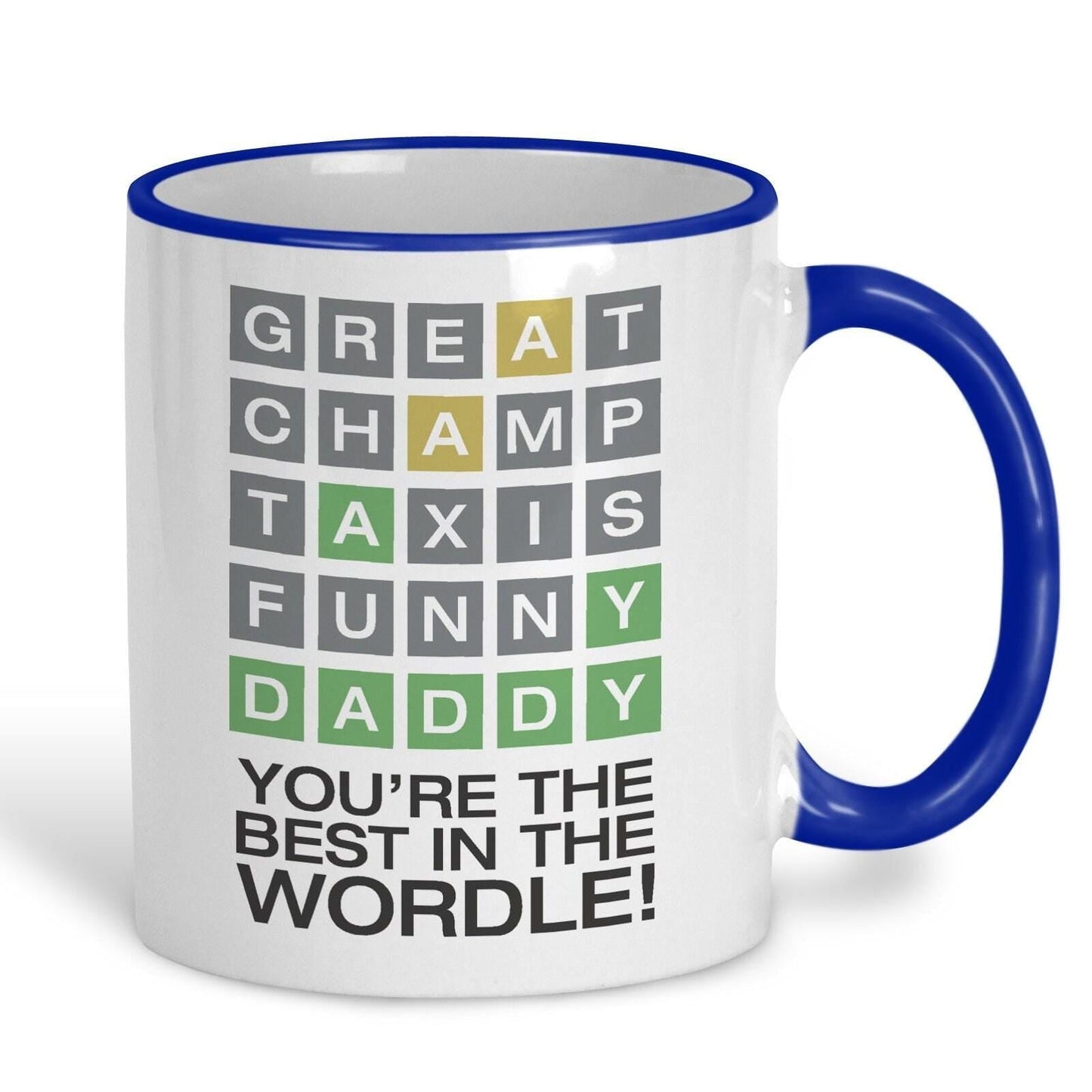 Wordle Best Daddy Father's Day Personalised Mug