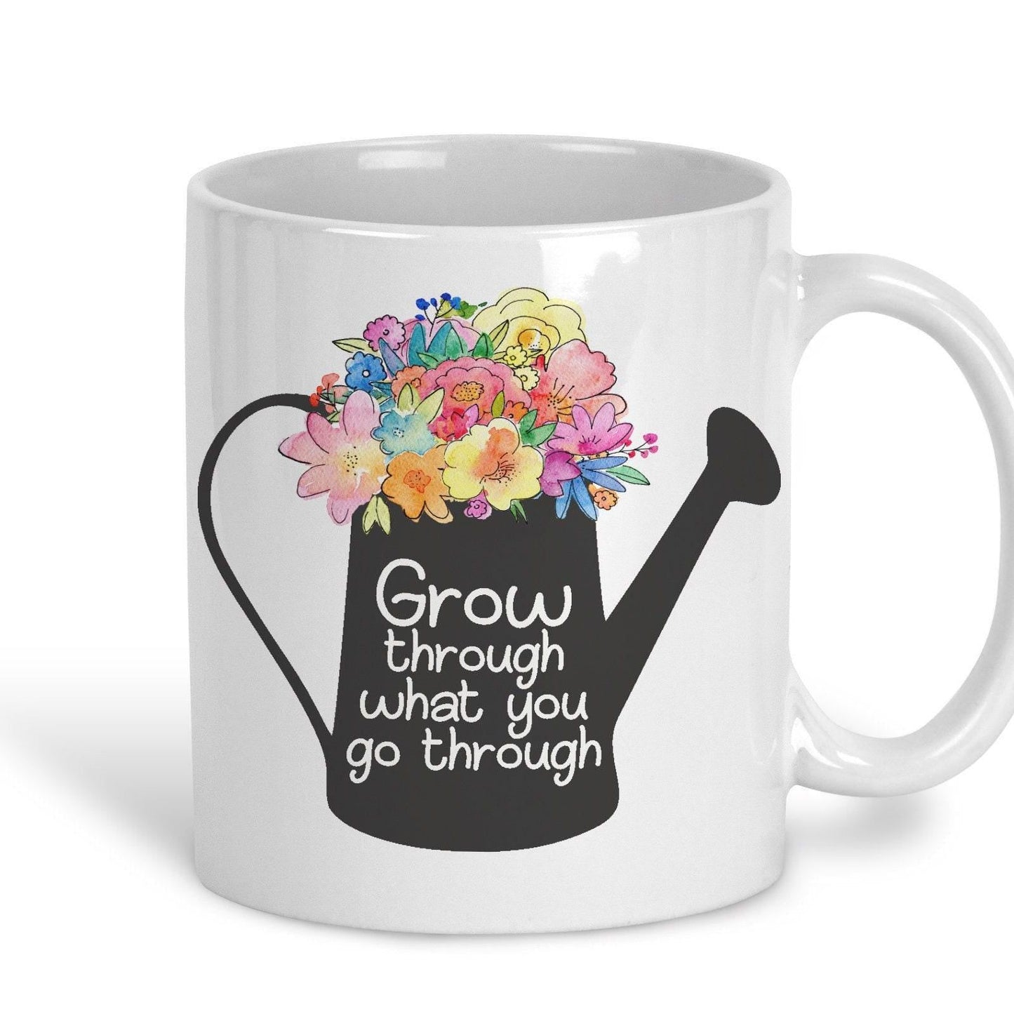 Grow Through What You Go Through Mug Personalised Positivity