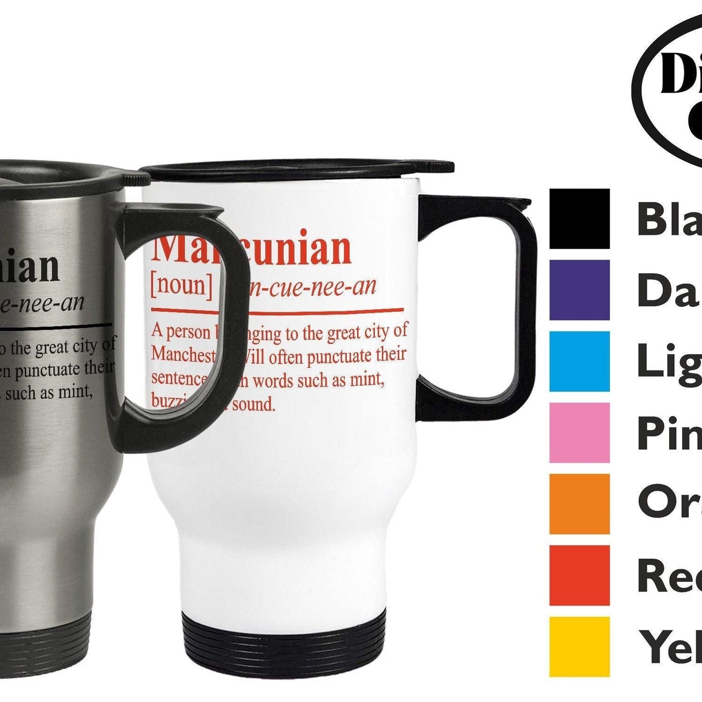 Mancunian Definition - Personalised Travel Mug