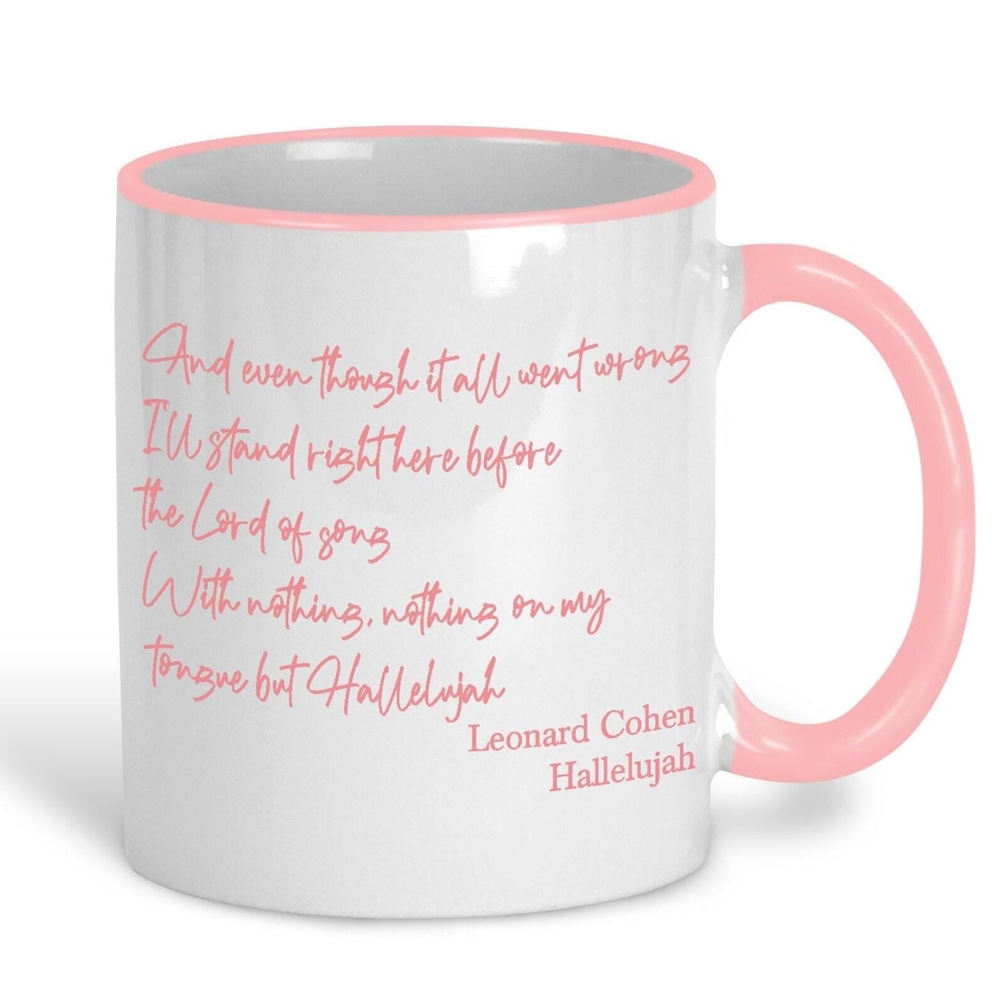Leonard Cohen Hallelujah Mug