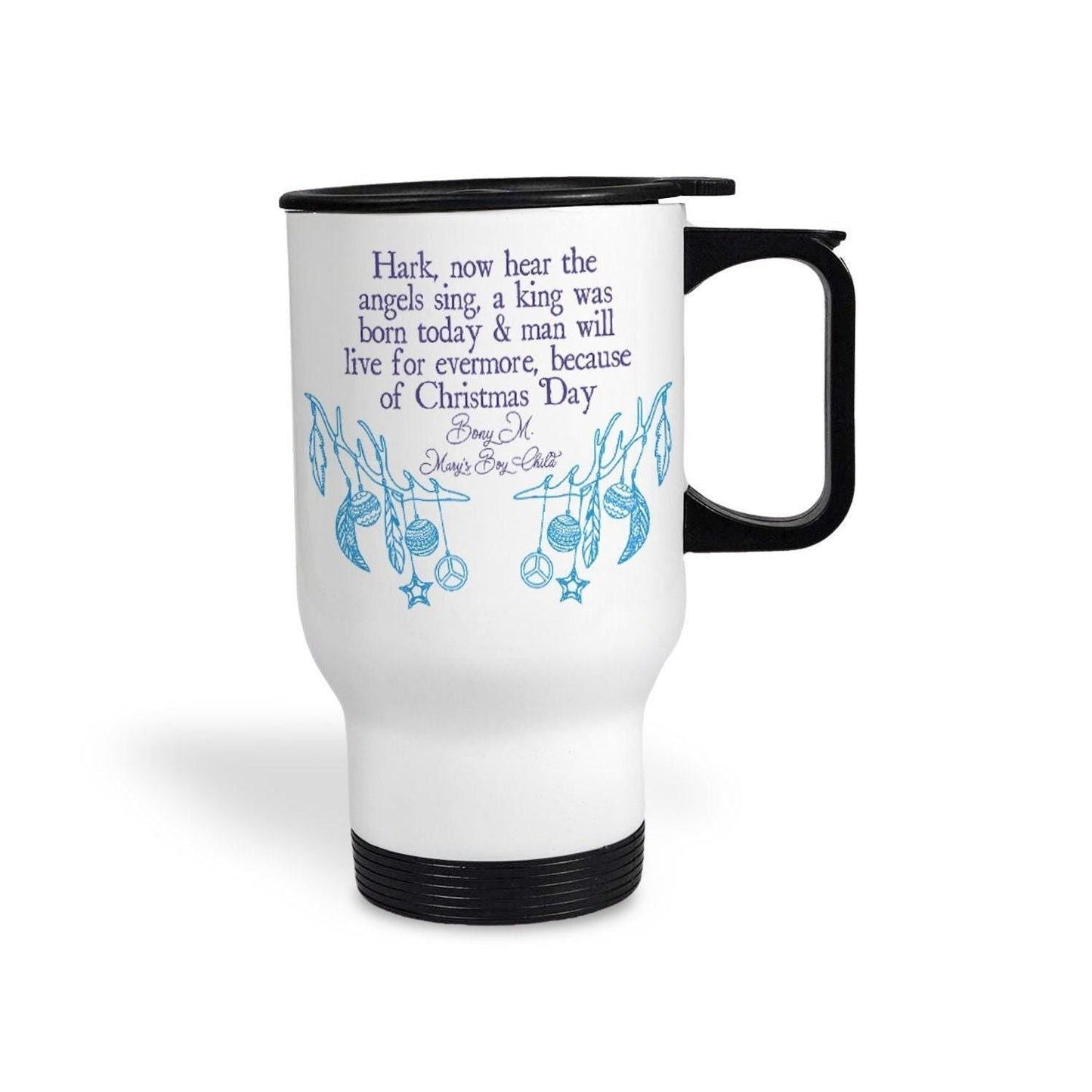 Mary's Born Child Bony M Christmas Song Lyrics Travel Mug