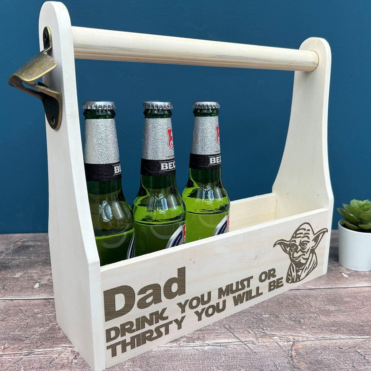 Yoda - Drink You Must - Star Wars Beer Carrier - Personalised Father's Day / Birthday Gift - BBQ Drinks Summer