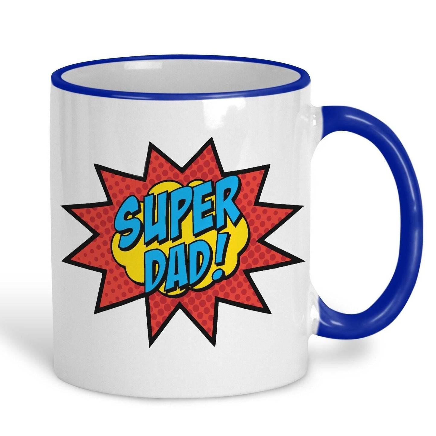 Super Dad Pow Pop Art Father's Day Personalised Mug
