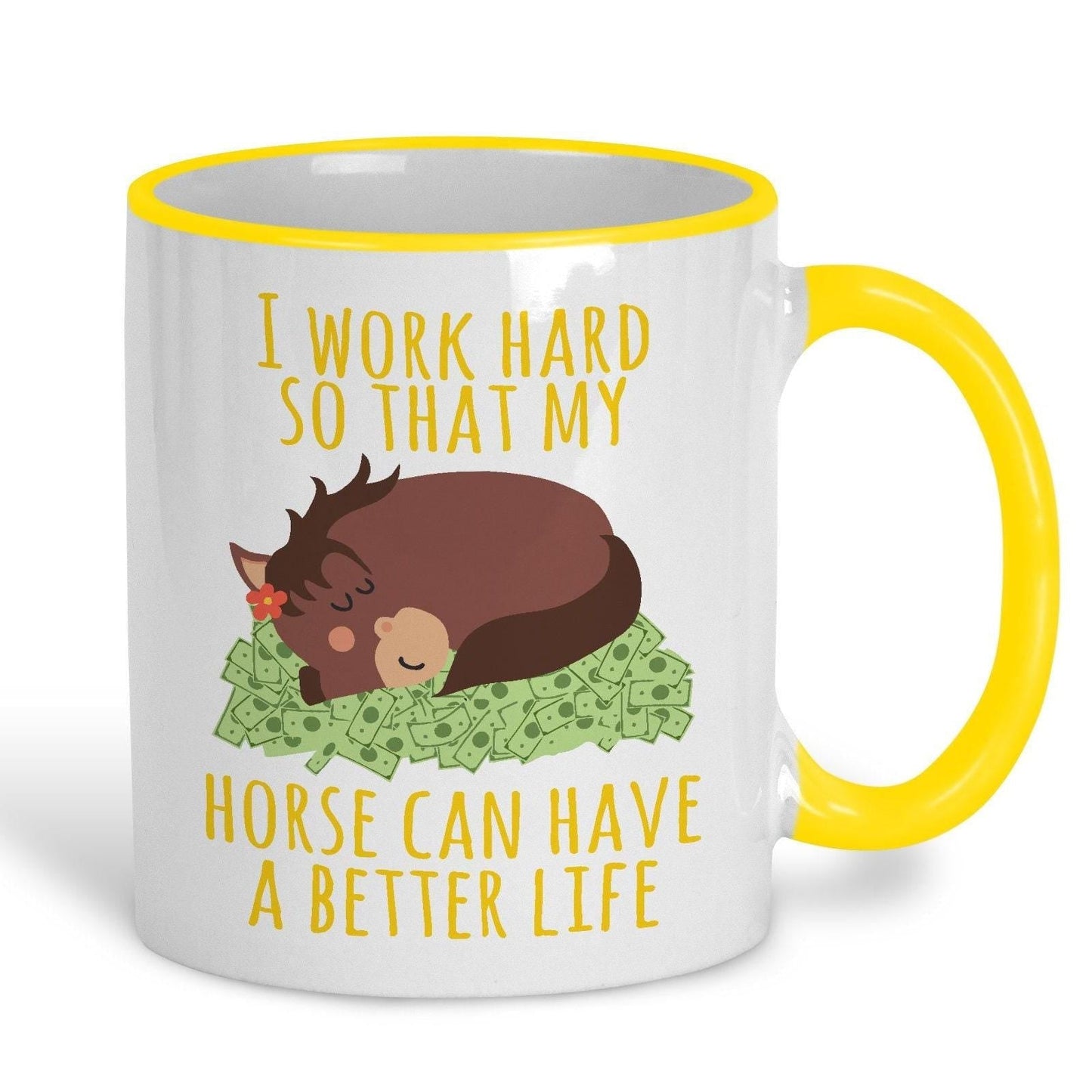 I Work Hard Horse Mug