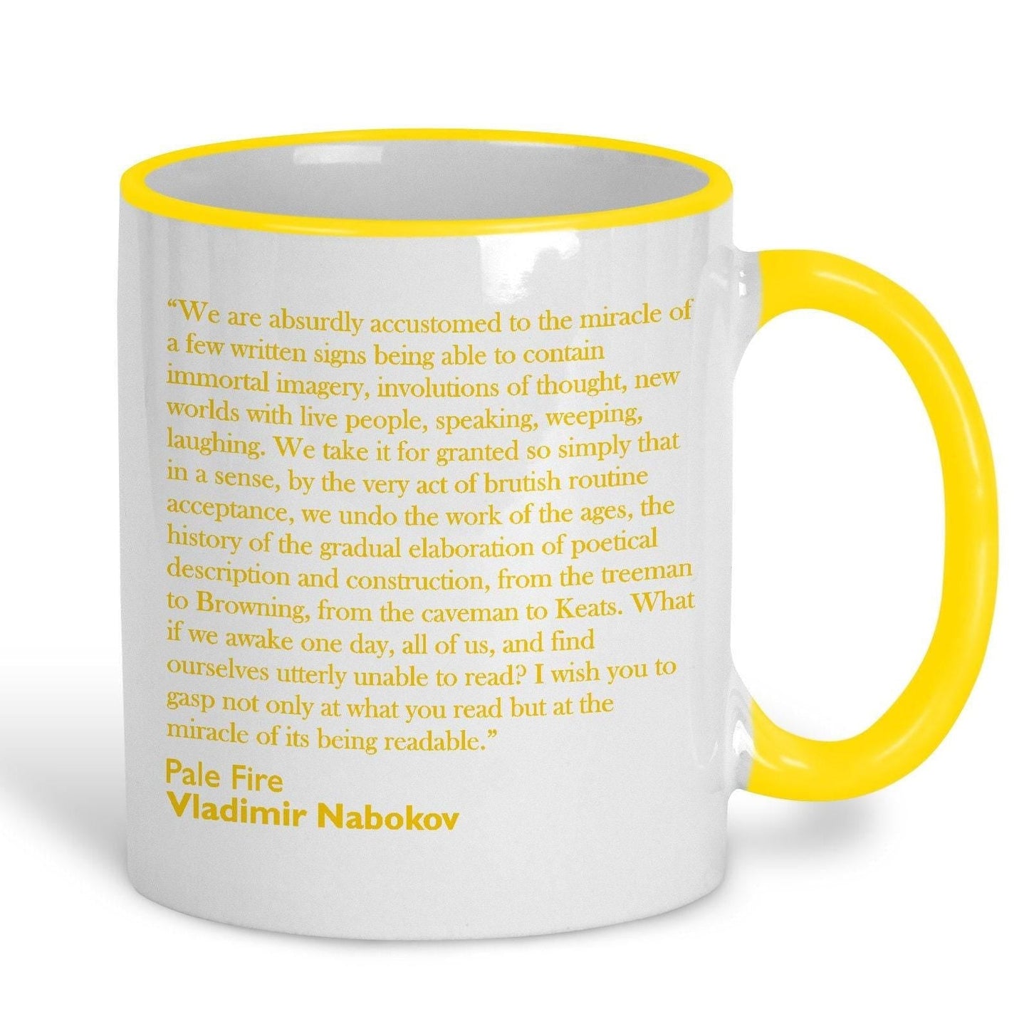 Vladimir Nabokov Pale Fire Book Quote Personalised Ceramic Mug