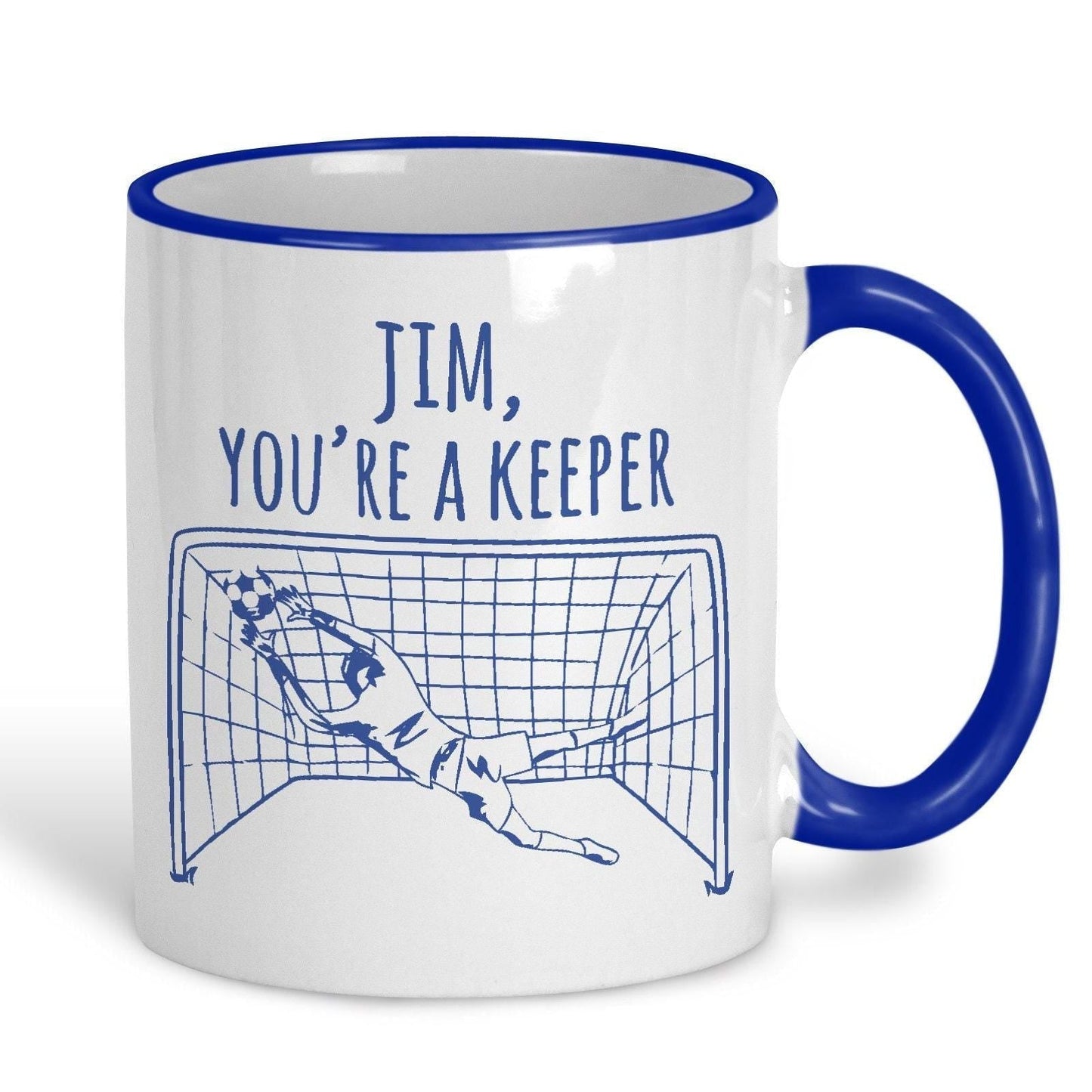 You're A Keeper Football Pun Funny Personalised Mug Valentine's Day Boyfriend Girlfriend Gift Partner