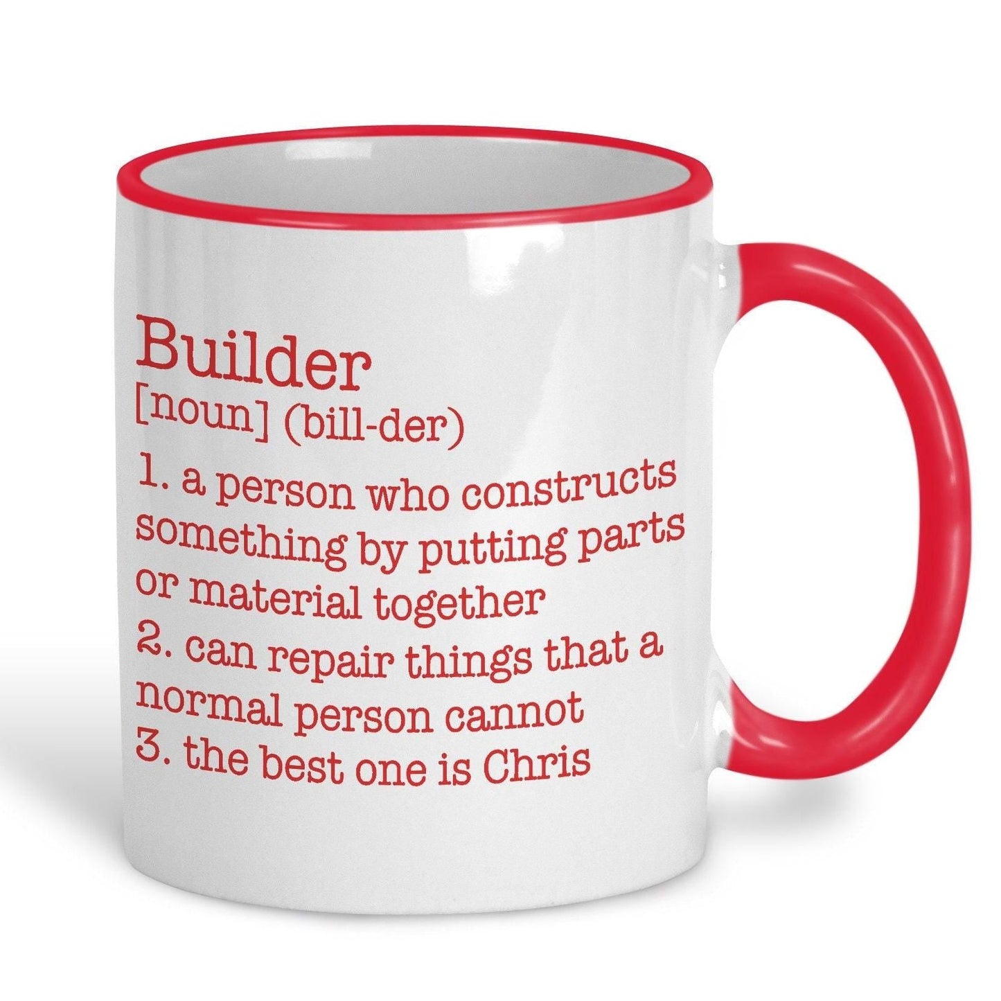 Builder Definition Personalised Ceramic Mug