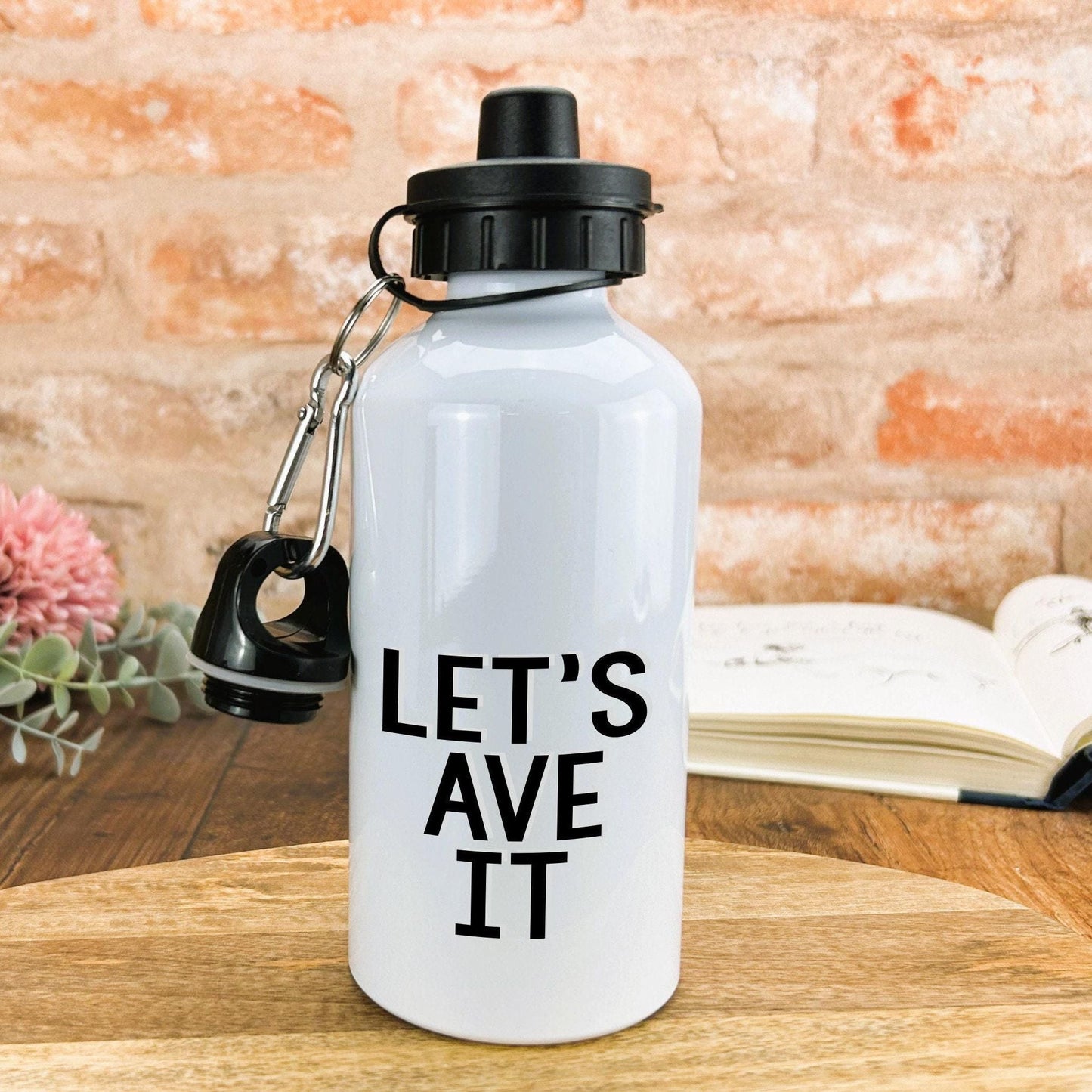 Let's Ave It Mancunian Quote - Personalised Water Bottle